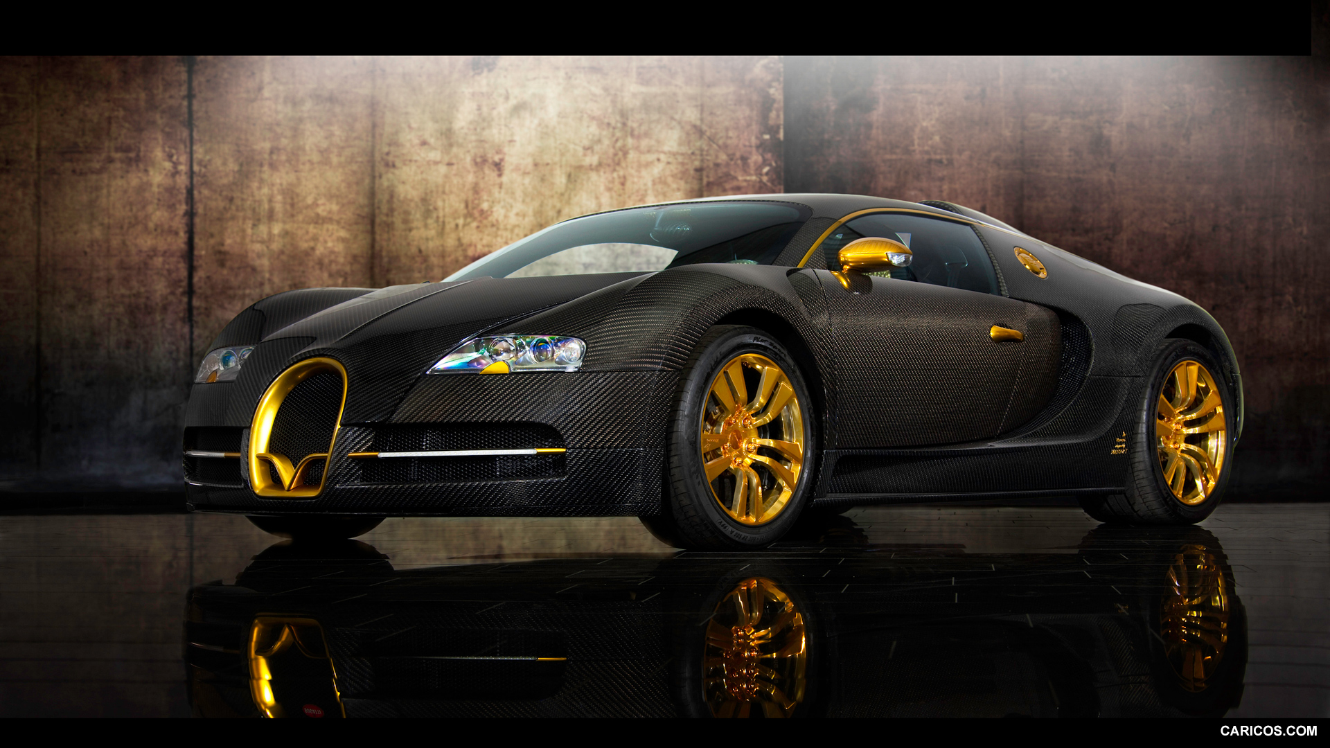 Mansory Bugatti Veyron Linea Vincer Doro Front Caricos