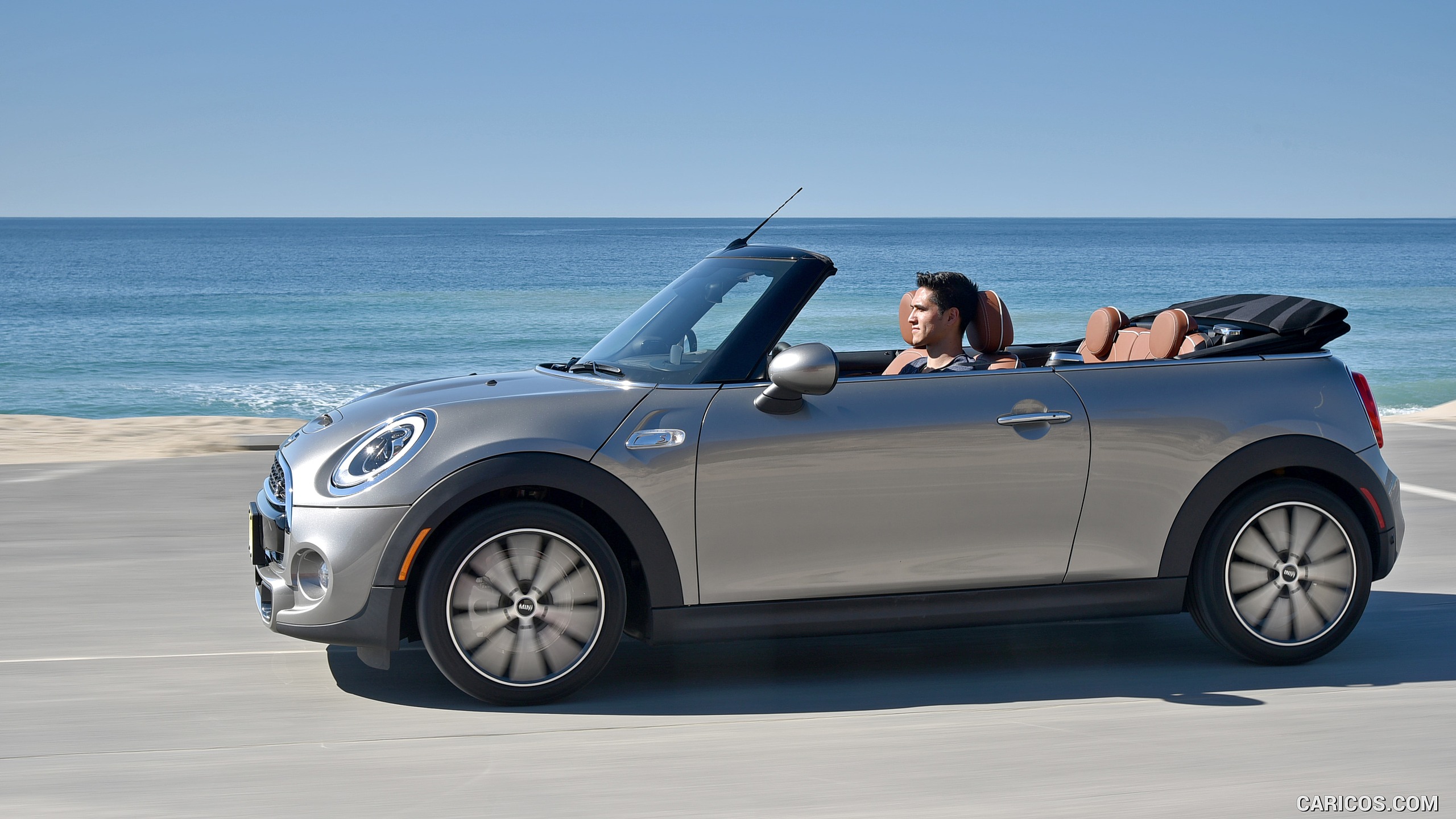 Mini Cooper S Convertible Color Melting Silver Metallic Side