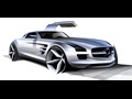 2010 Mercedes-Benz SLS AMG Gullwing  - Design Sketch