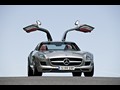 2010 Mercedes-Benz SLS AMG Gullwing - Doors Open - Front Angle 