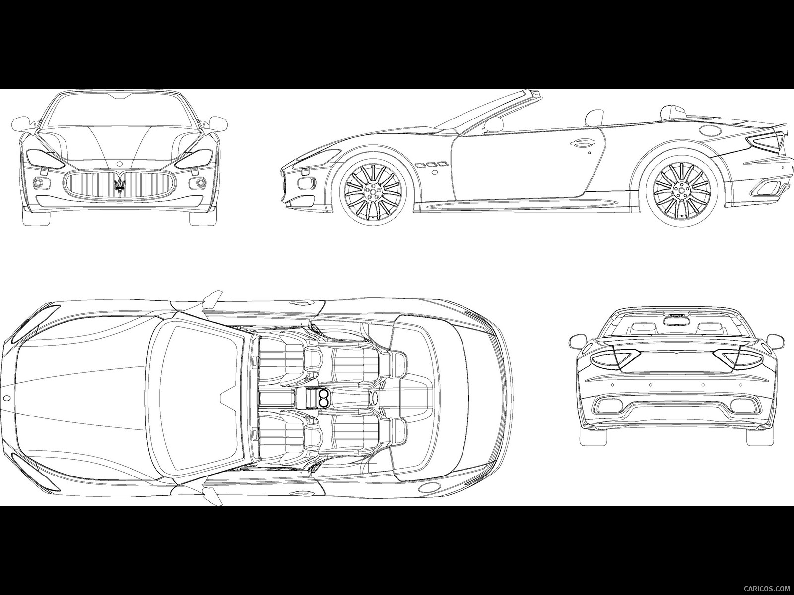 2011 Maserati GranCabrio  - Technical Drawing, #54 of 59
