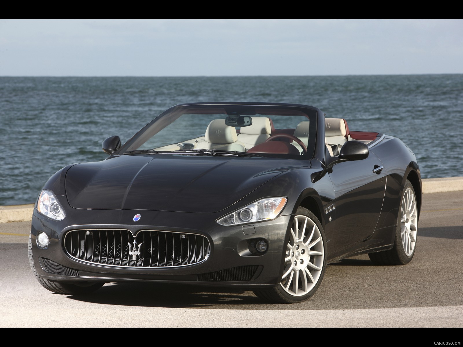2011 Maserati GranCabrio - Top Down - Front Angle View Photo, #8 of 59