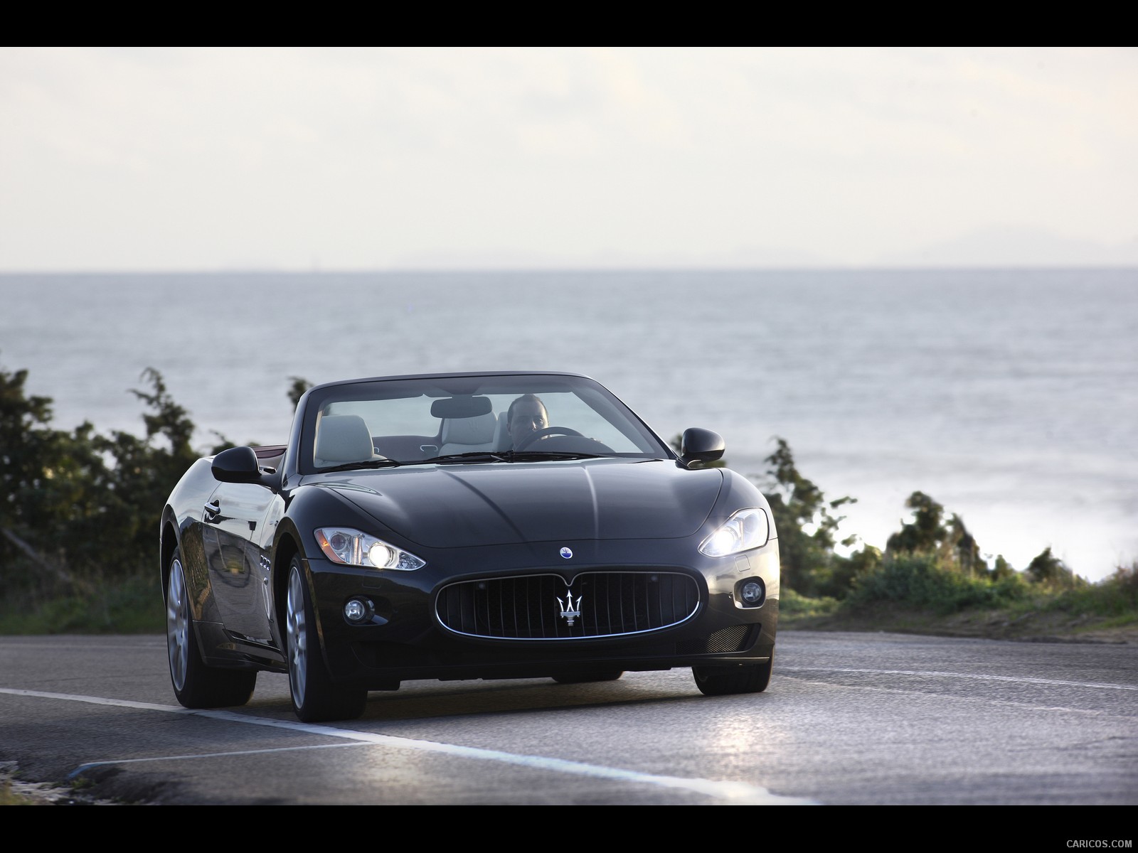 2011 Maserati GranCabrio - Top Down - Front Right Quarter View Photo, #13 of 59