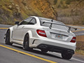 2012 M-Benz C63 AMG Black Series Aerodynamics Package Diamond White  - Rear