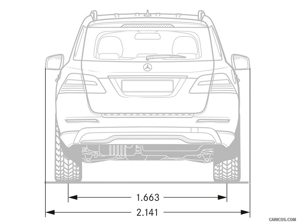 2012 Mercedes-Benz M-Class Dimensions - 