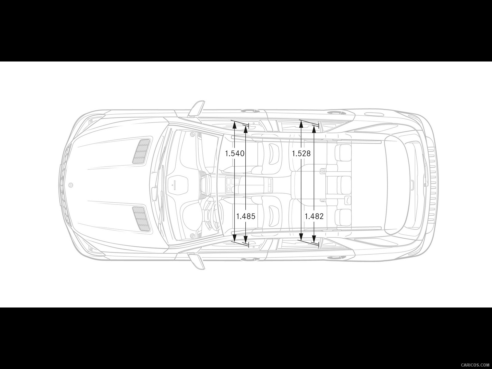 2012 Mercedes-Benz M-Class Dimensions - , #172 of 320