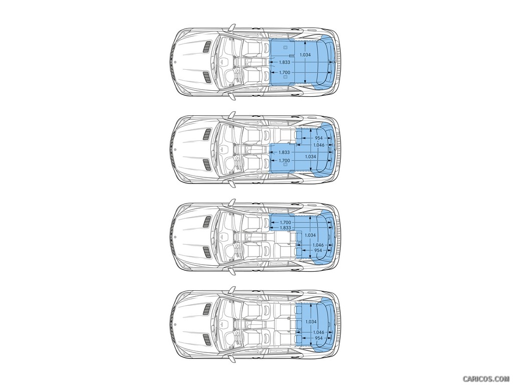 2012 Mercedes-Benz M-Class Dimensions - 