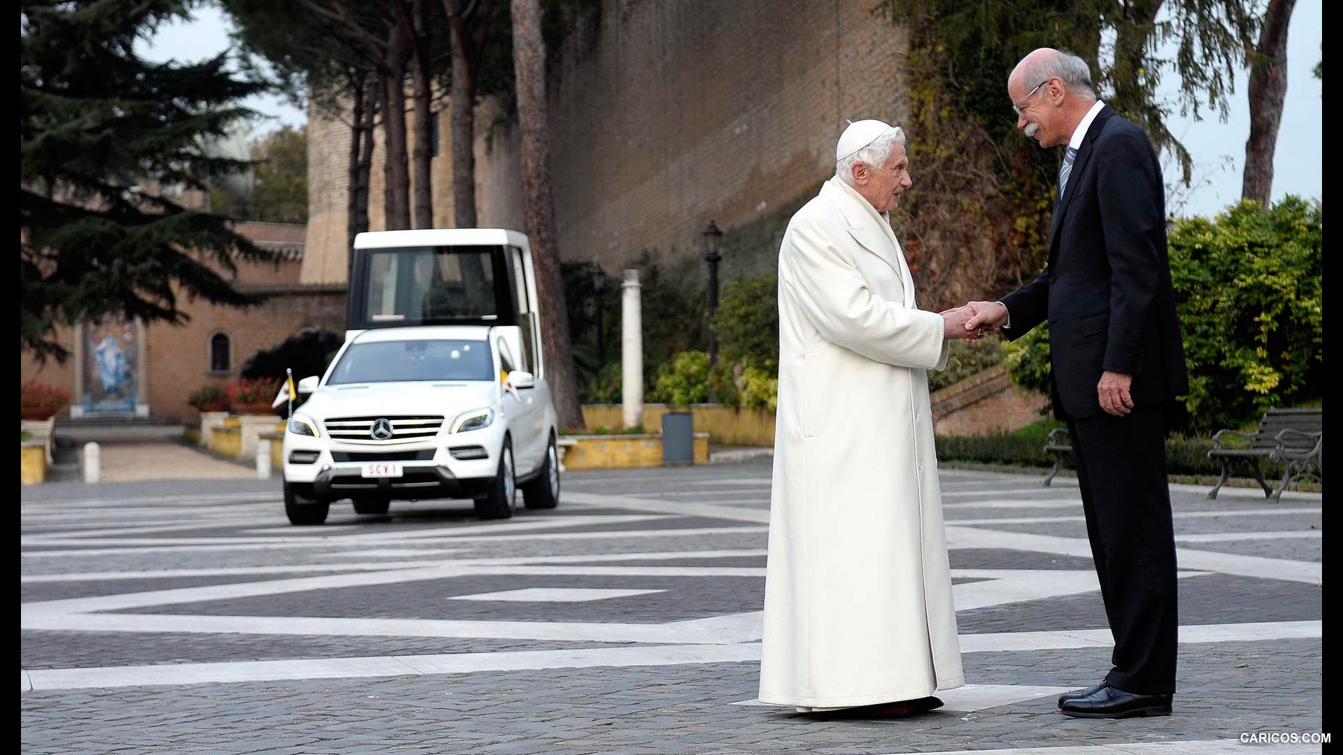 2012 Mercedes-Benz Popemobile with Pope Benedict XVI and Dr Dieter Zetsche - , #6 of 6