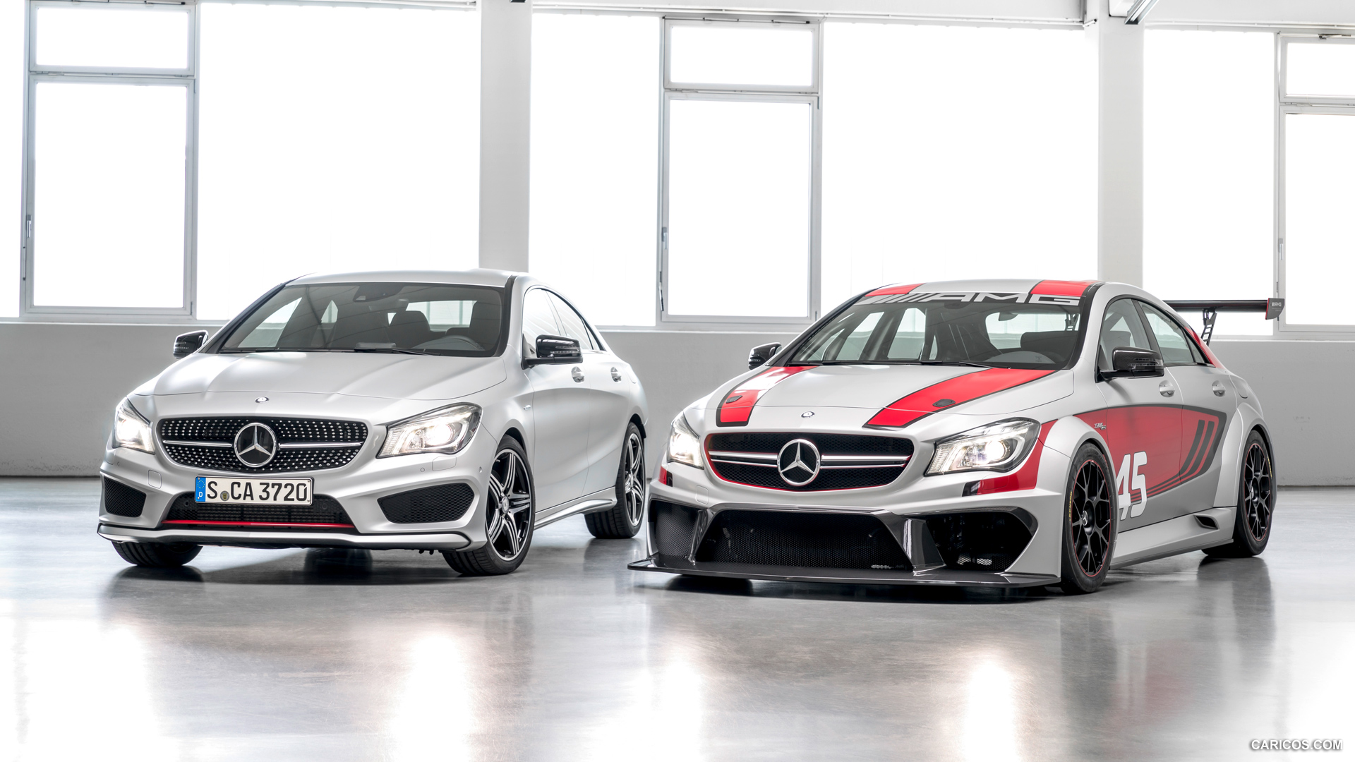 2013 Mercedes-Benz CLA 45 AMG Racing Series Concept and CLA 250 Sport - Front, #11 of 26