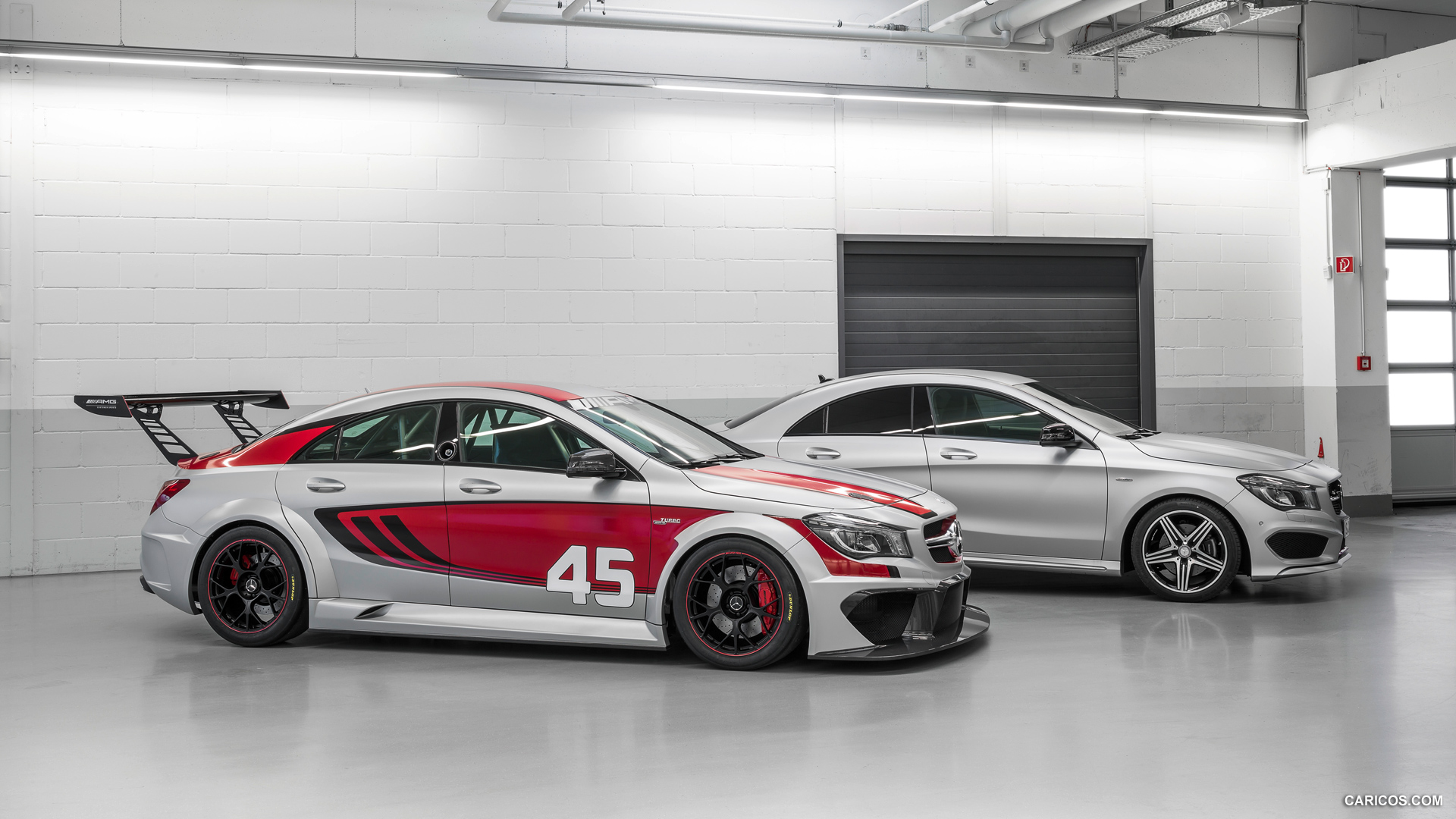 2013 Mercedes-Benz CLA 45 AMG Racing Series Concept and CLA 250 Sport - Side, #10 of 26
