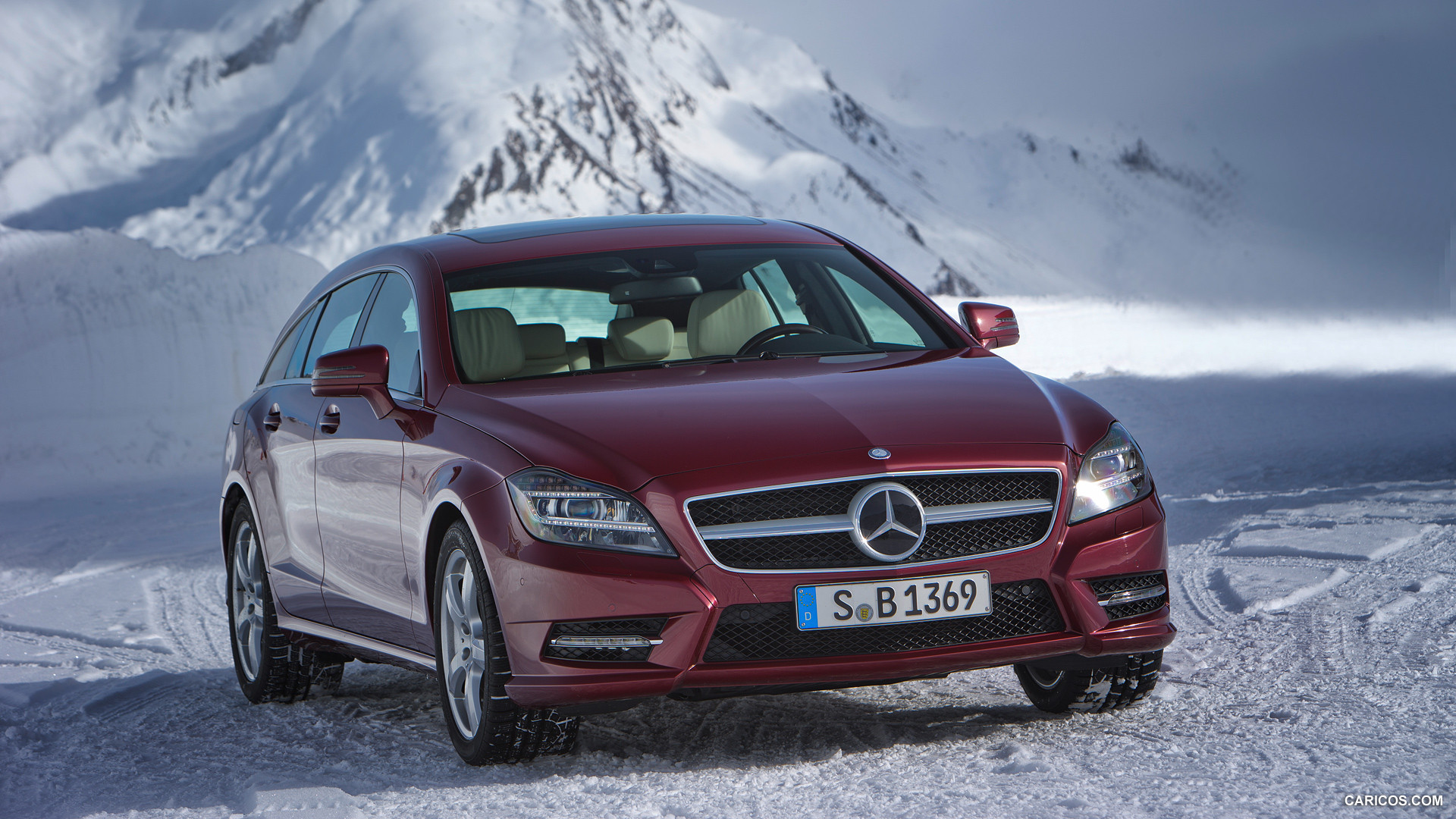 2013 Mercedes-Benz CLS 500 4MATIC Shooting Brake on Snow - Front, #155 of 184