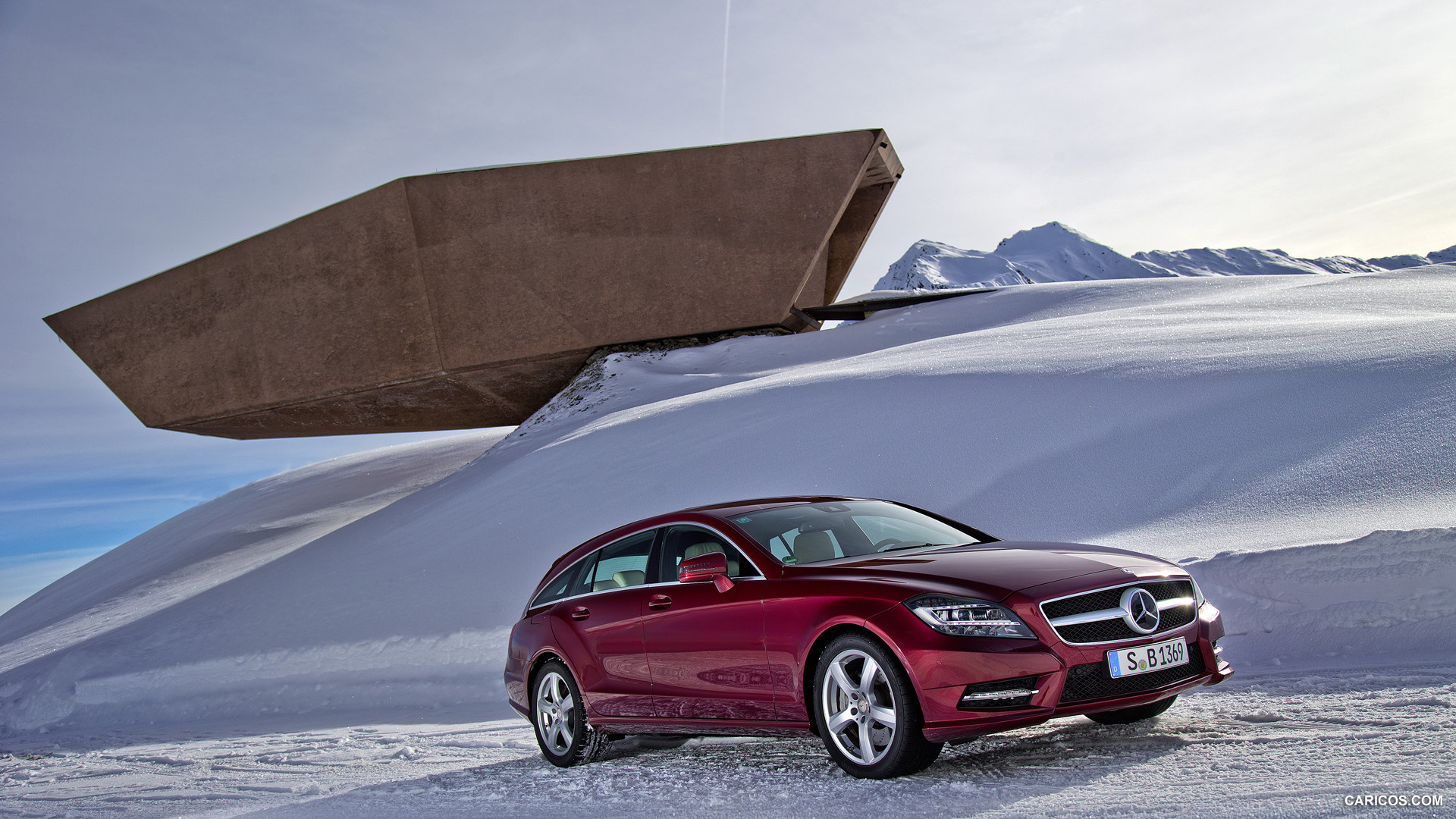 2013 Mercedes-Benz CLS 500 4MATIC Shooting Brake on Snow - Front, #157 of 184
