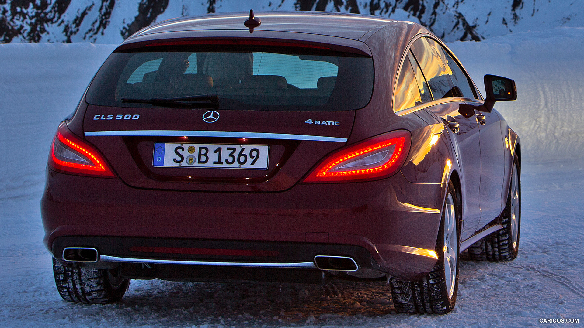 2013 Mercedes-Benz CLS 500 4MATIC Shooting Brake on Snow - Rear, #159 of 184