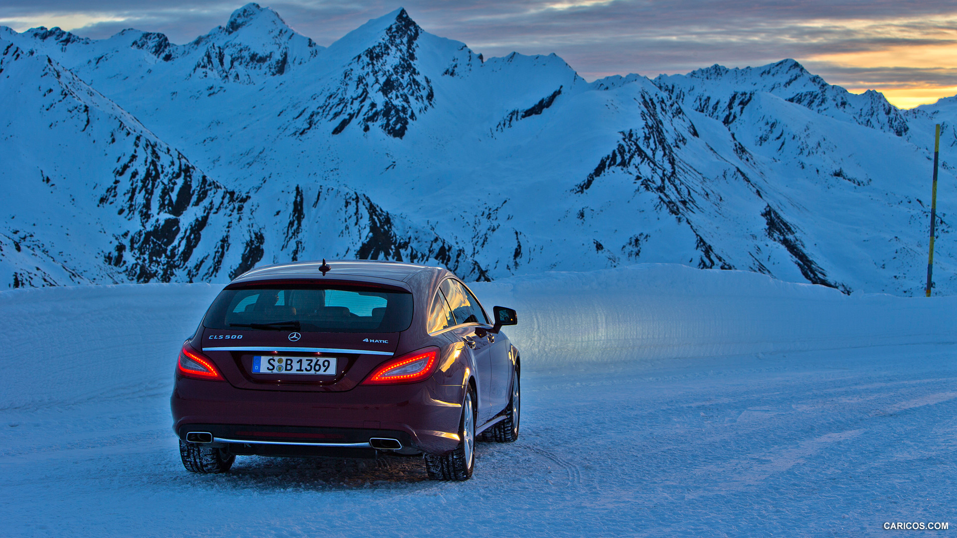 2013 Mercedes-Benz CLS 500 4MATIC Shooting Brake on Snow - Rear, #160 of 184