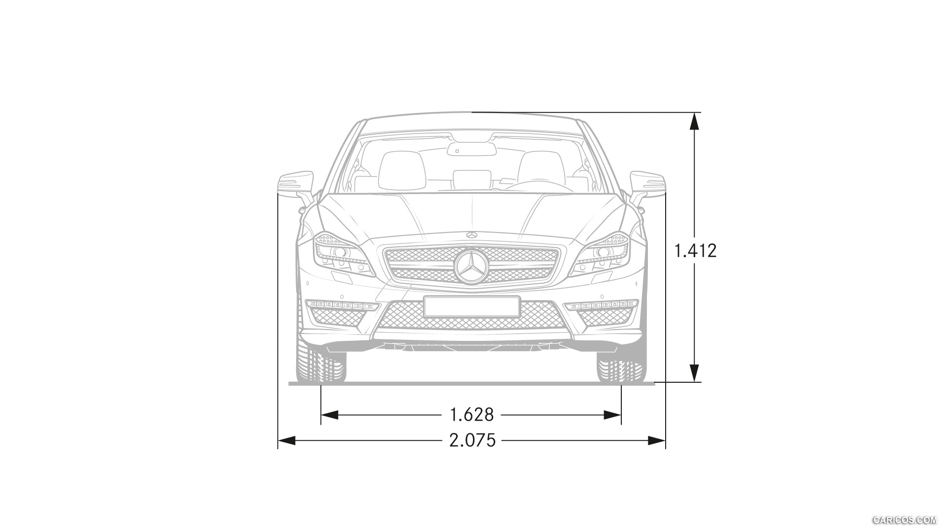 2013 Mercedes-Benz CLS 63 AMG Shooting Brake Dimensions - , #32 of 35