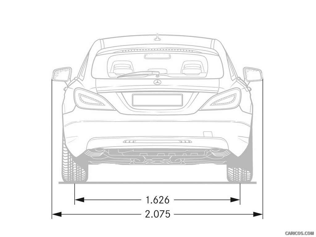 2013 Mercedes-Benz CLS Shooting Brake - Dimensions - 