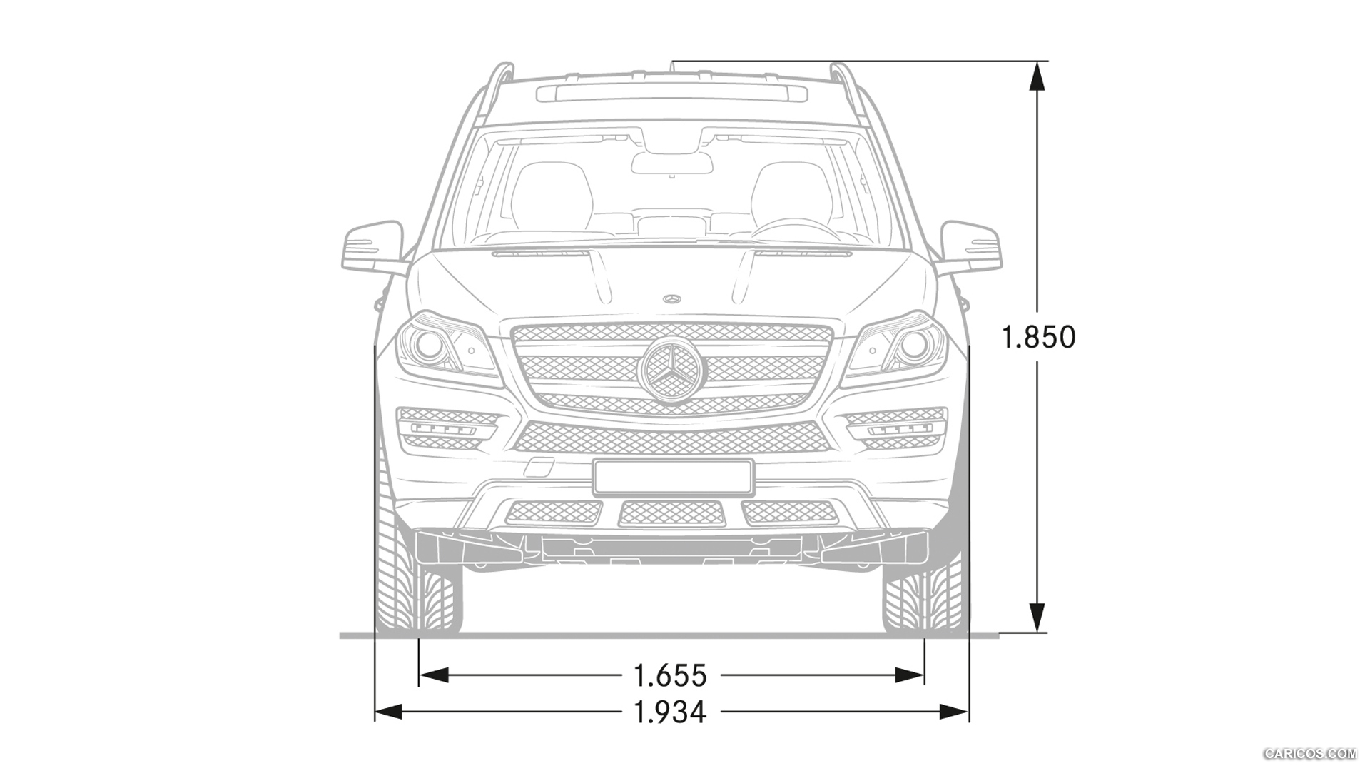 2013 Mercedes-Benz GL-Class Dimensions - , #198 of 259