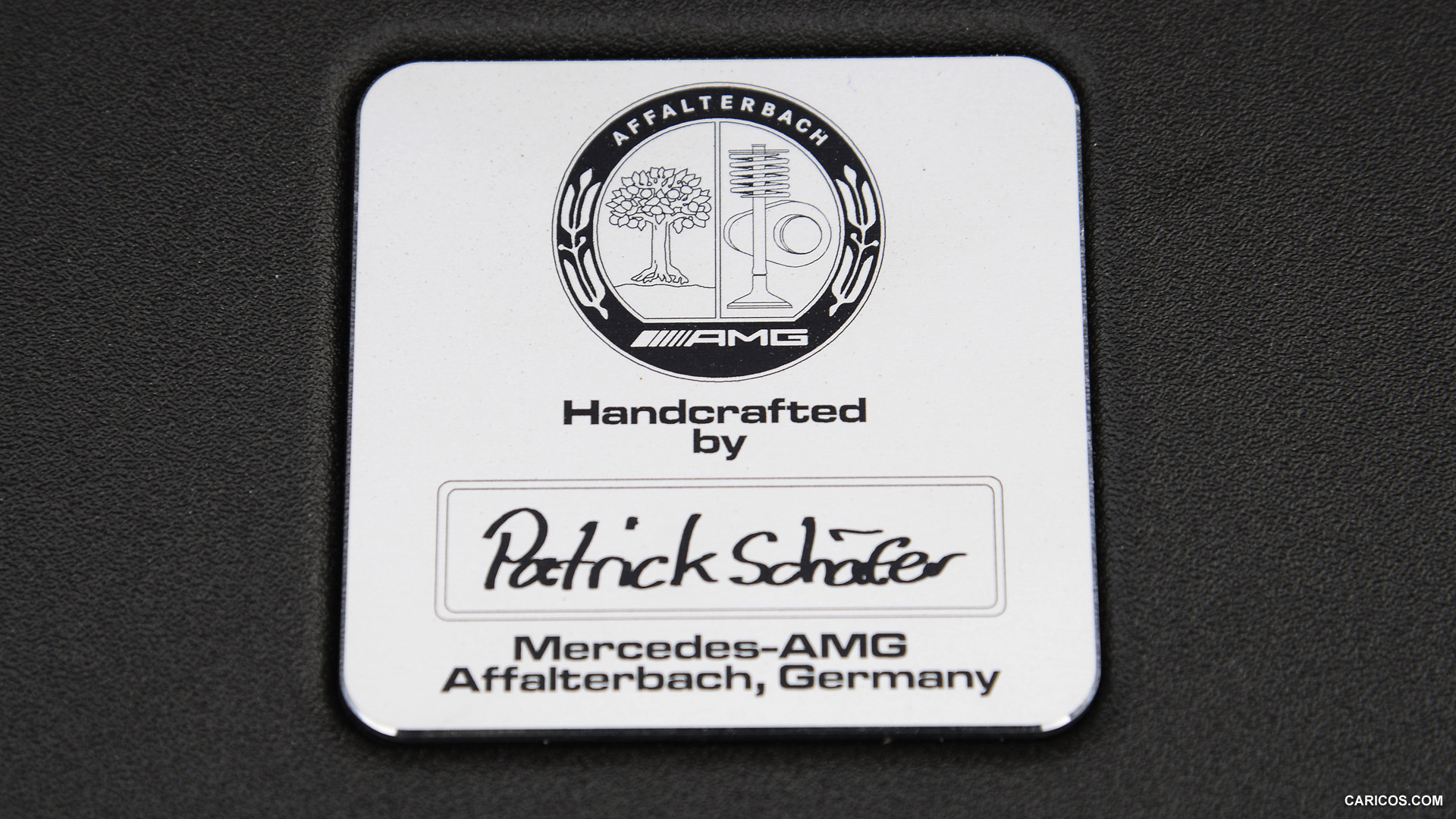 2013 Mercedes-Benz SL63 AMG Engine Badge - Handcrafted by Patrick Schäfer - , #97 of 111