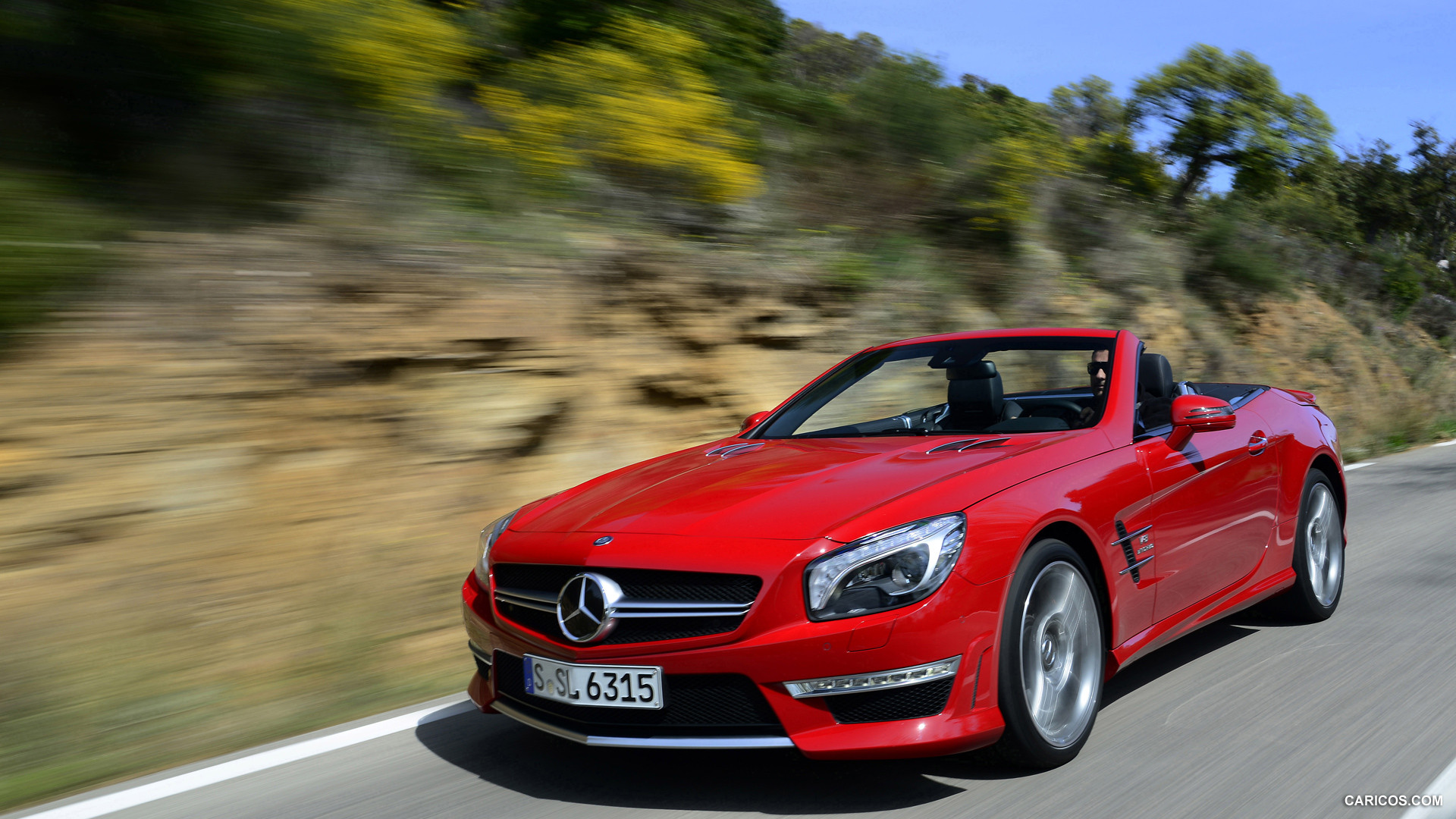 2013 Mercedes-Benz SL63 AMG Red - Front, #55 of 111