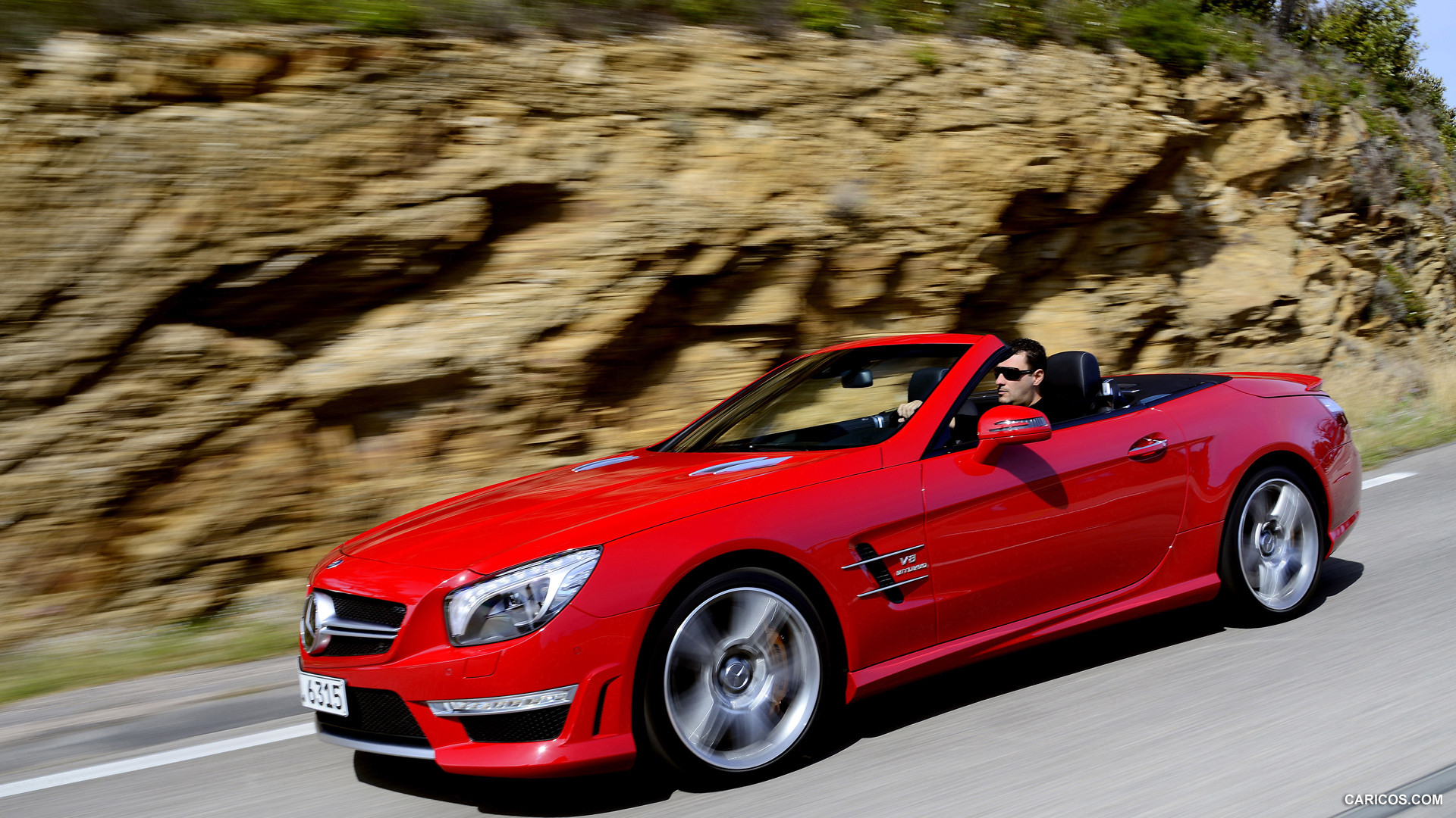 2013 Mercedes-Benz SL63 AMG Red - Front, #57 of 111