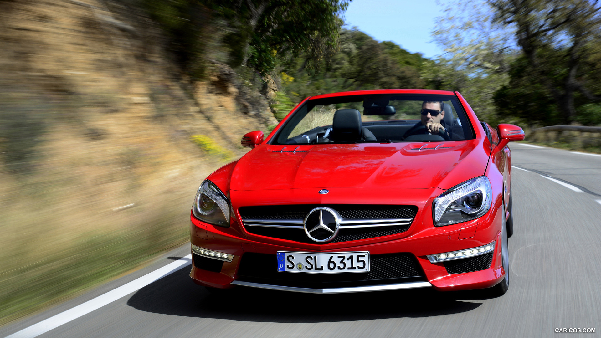 2013 Mercedes-Benz SL63 AMG Red - Front, #58 of 111