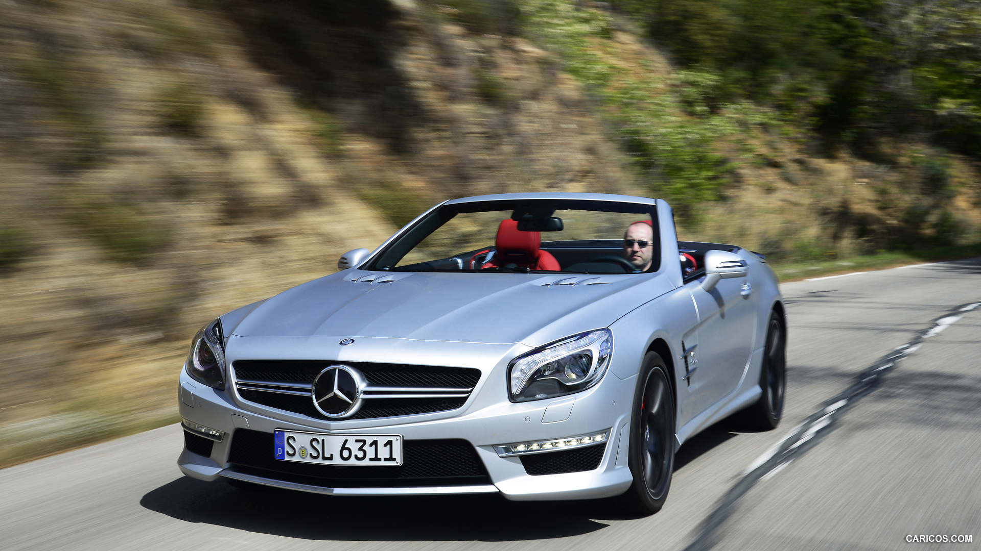 2013 Mercedes-Benz SL63 AMG Silver - Front, #31 of 111