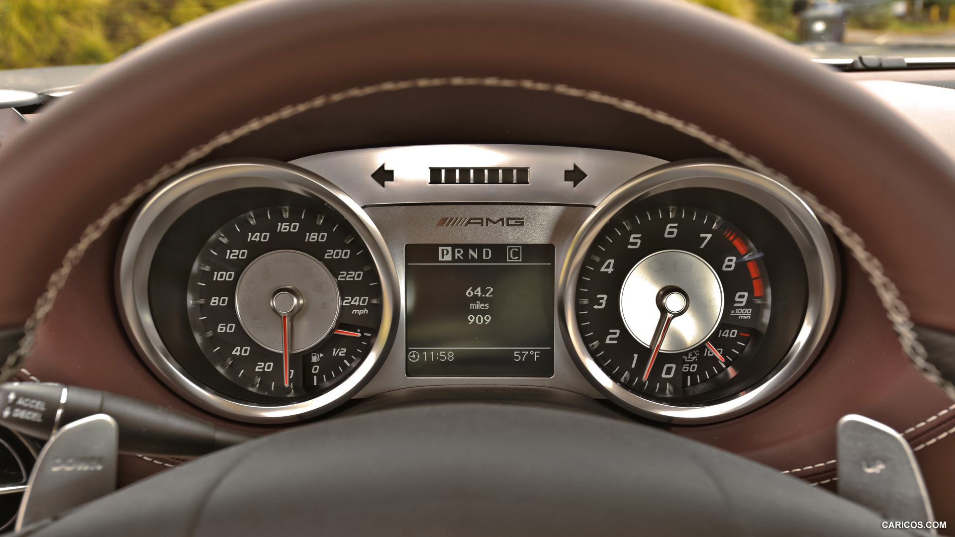 2013 Mercedes-Benz SLS AMG GT Coupe designo Magno Alanite Grey Instrument Cluster - Interior Detail, #204 of 208