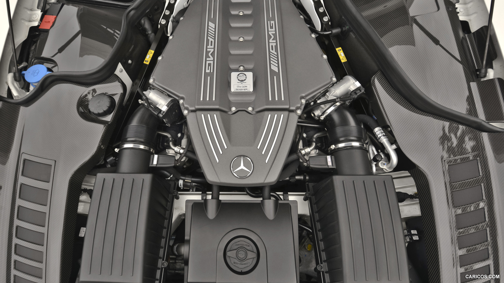 2013 Mercedes-Benz SLS AMG GT Roadster designo Mystic White  - Engine, #167 of 208