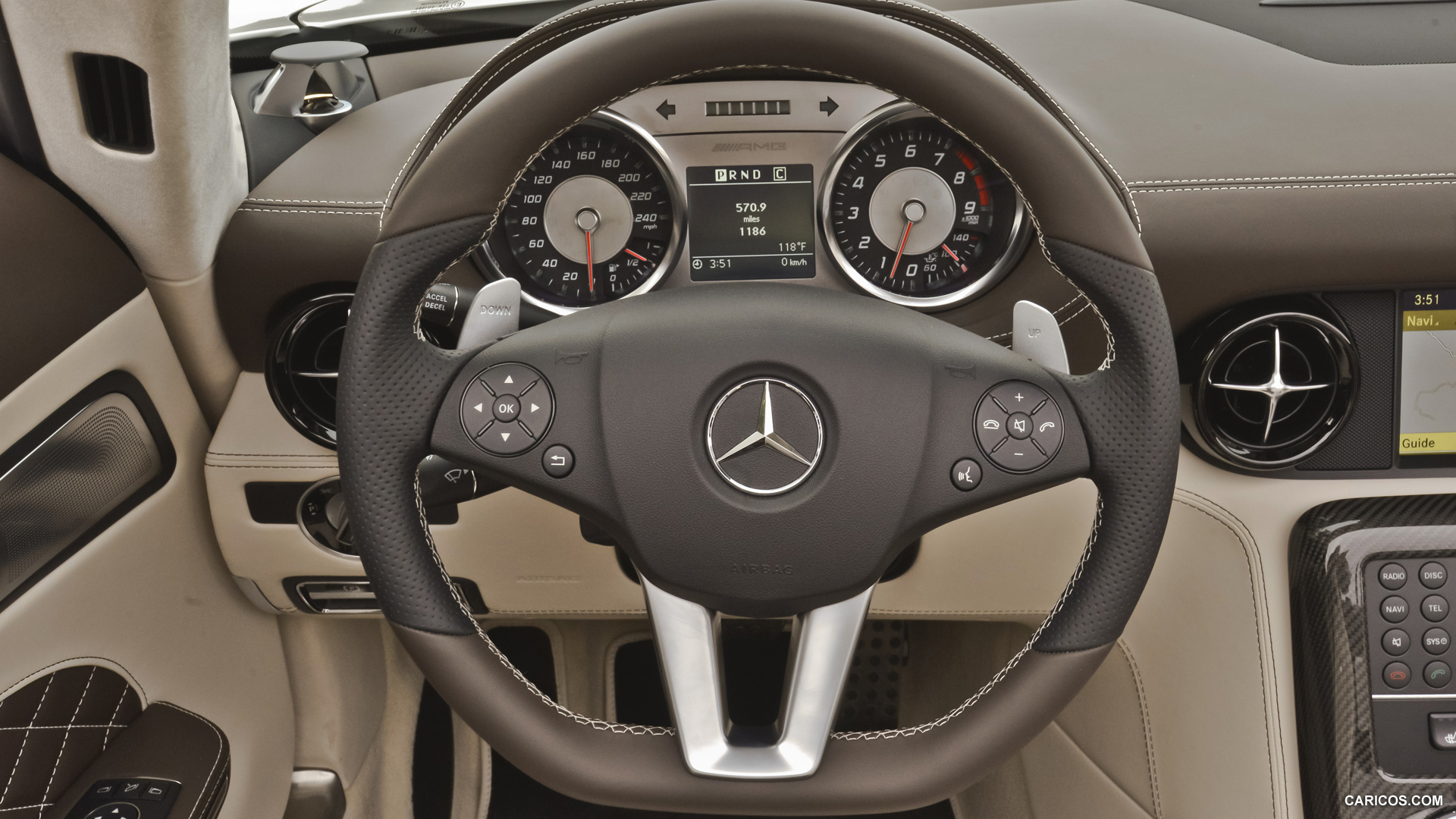 2013 Mercedes-Benz SLS AMG GT Roadster designo Mystic White  - Interior, #156 of 208