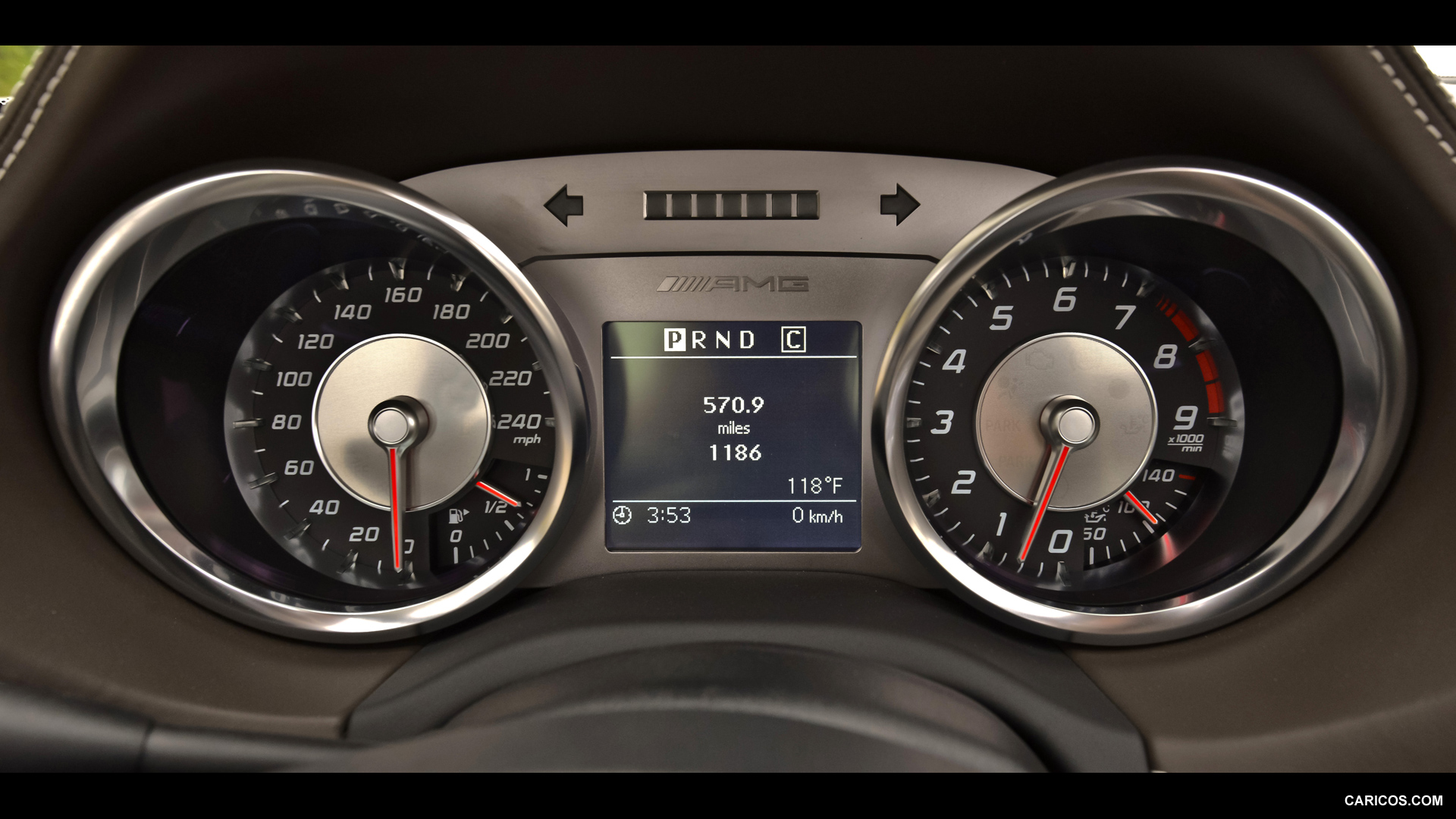 2013 Mercedes-Benz SLS AMG GT Roadster designo Mystic White Instrument Cluster - Interior Detail, #160 of 208