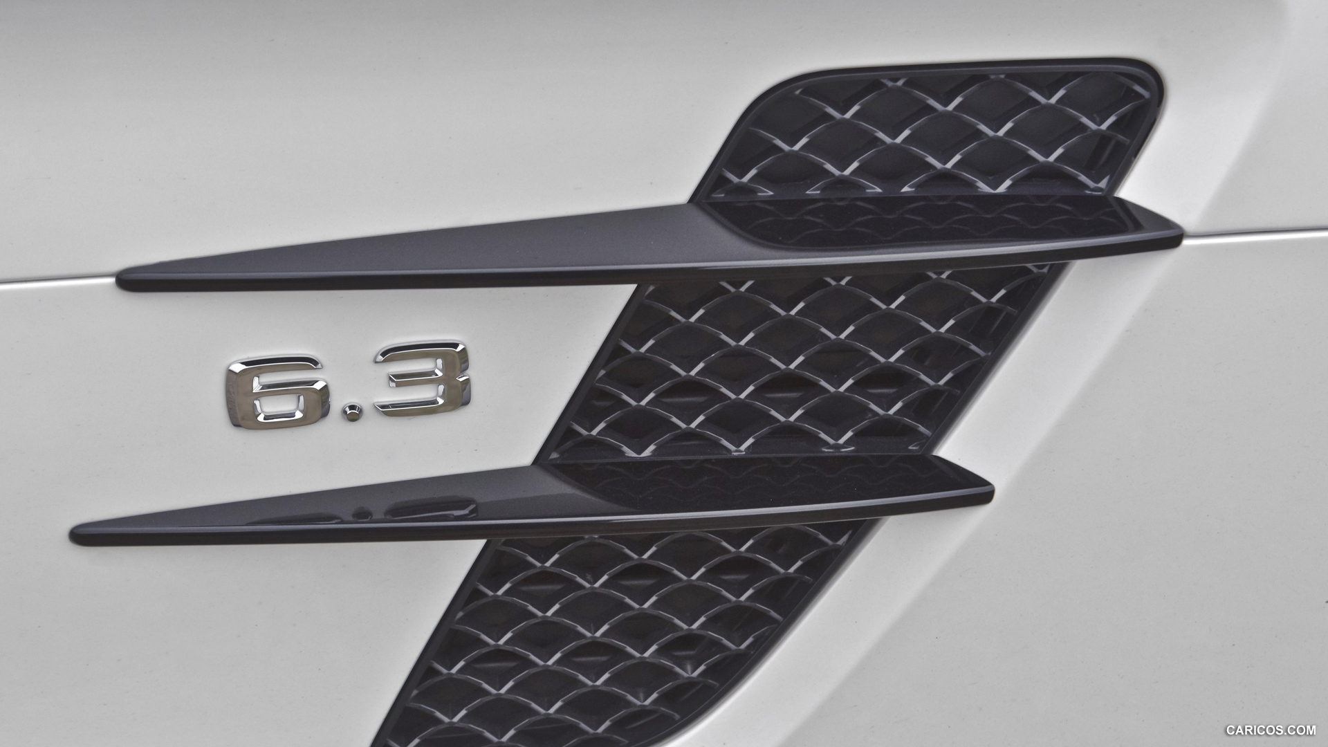 2013 Mercedes-Benz SLS AMG GT Roadster designo Mystic White Side Vent - Detail, #149 of 208