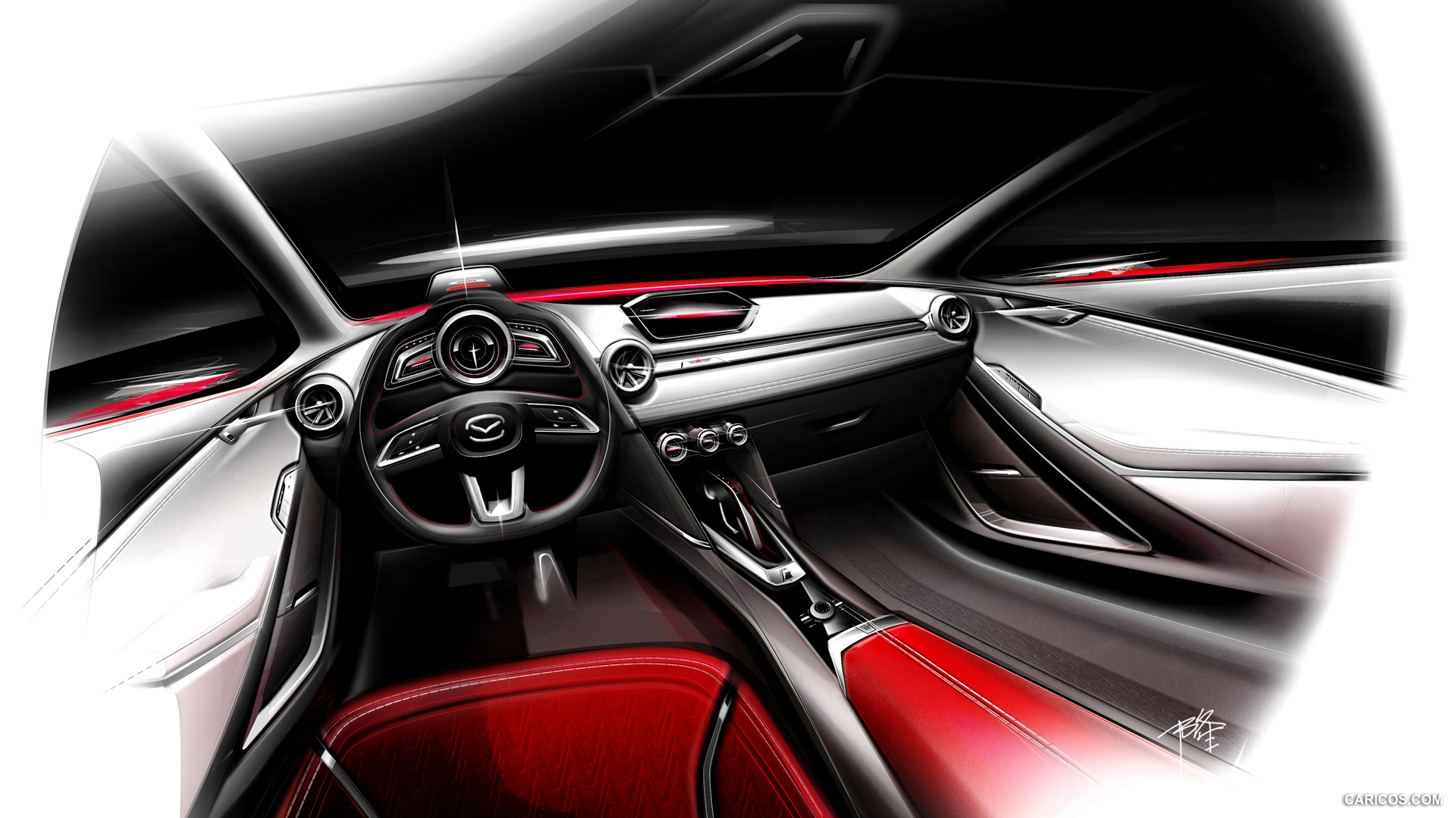 2014 Mazda Hazumi Concept  - Design Sketch, #58 of 70