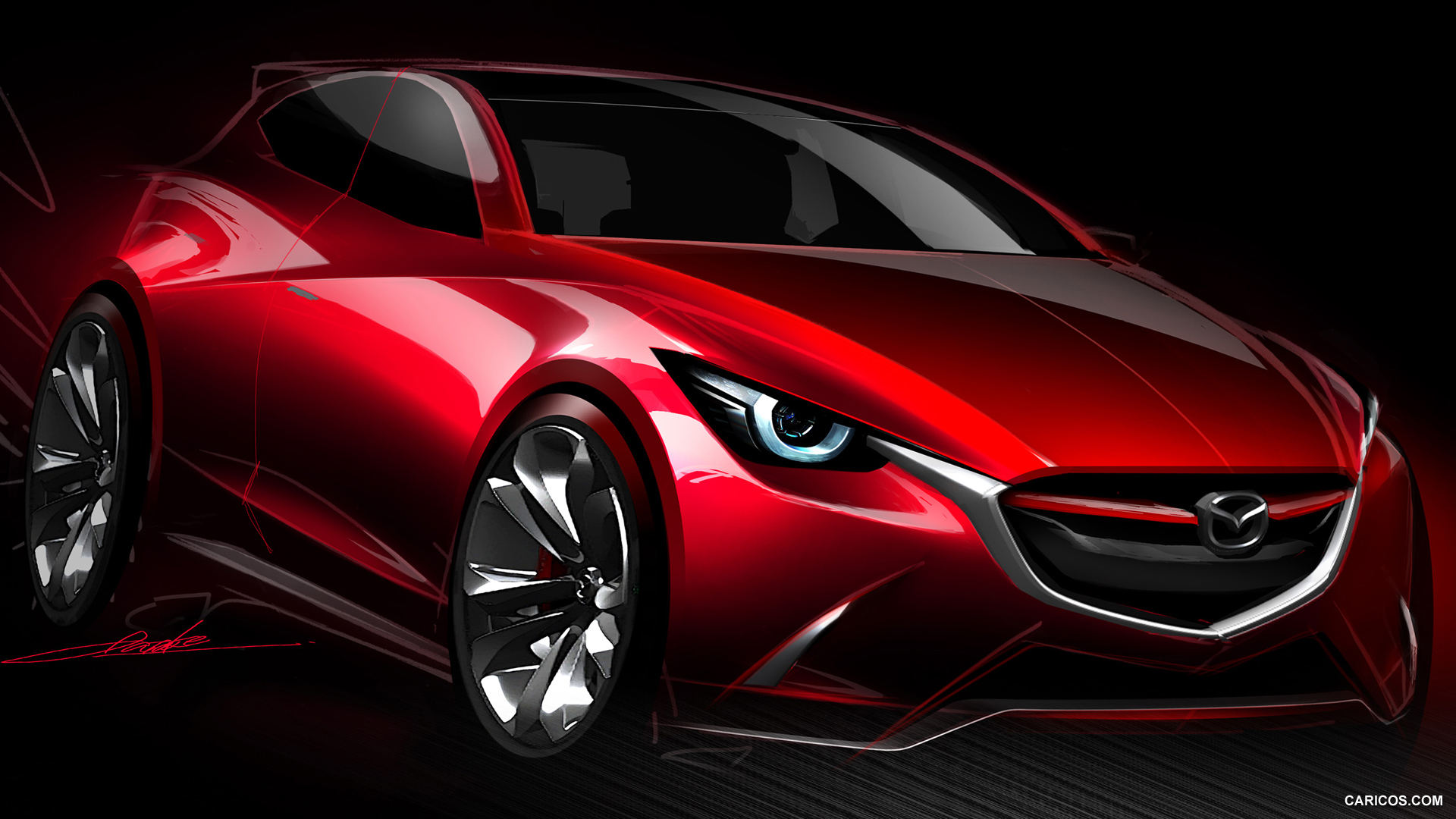 2014 Mazda Hazumi Concept  - Design Sketch, #60 of 70