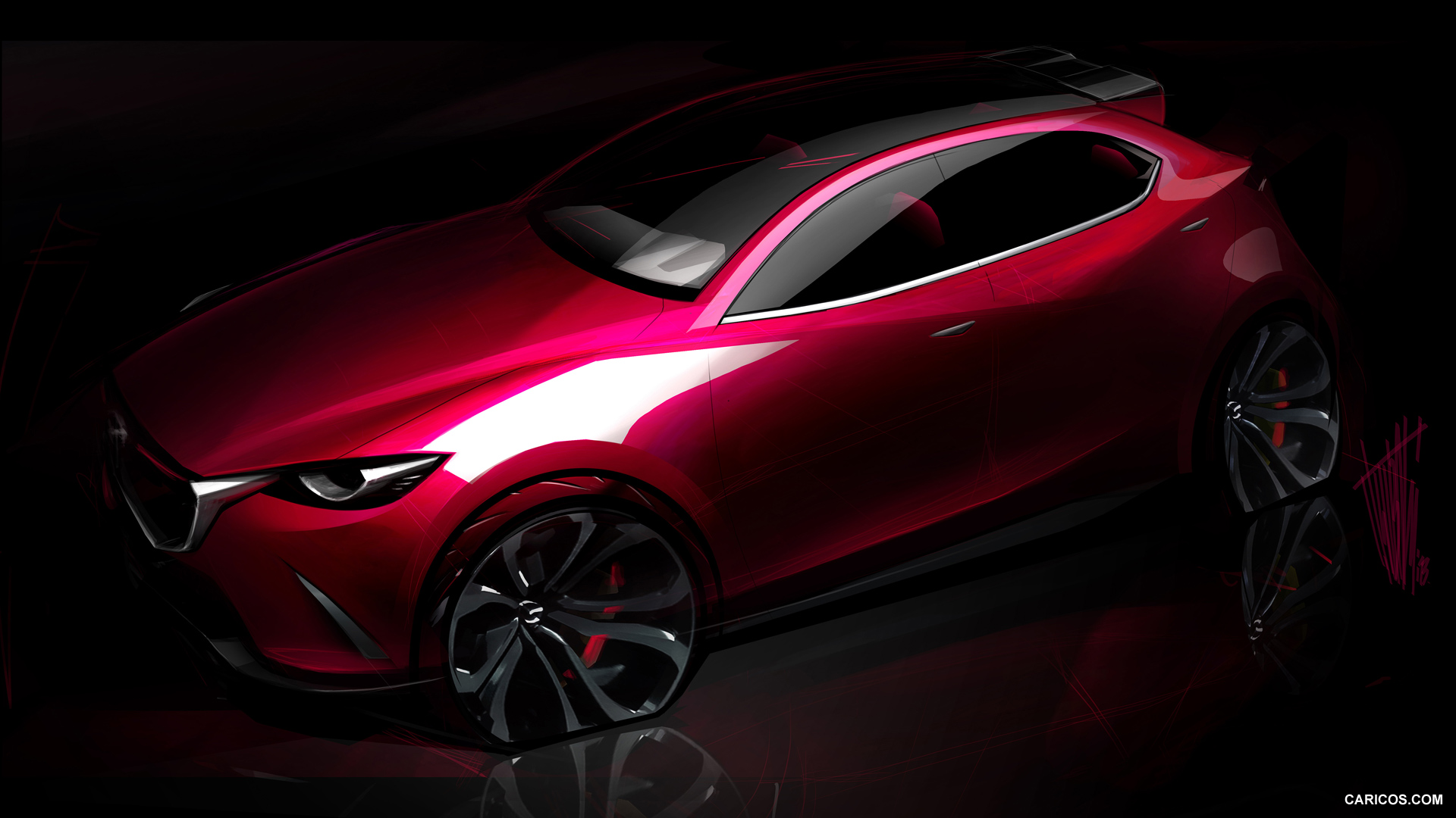 2014 Mazda Hazumi Concept  - Design Sketch, #64 of 70