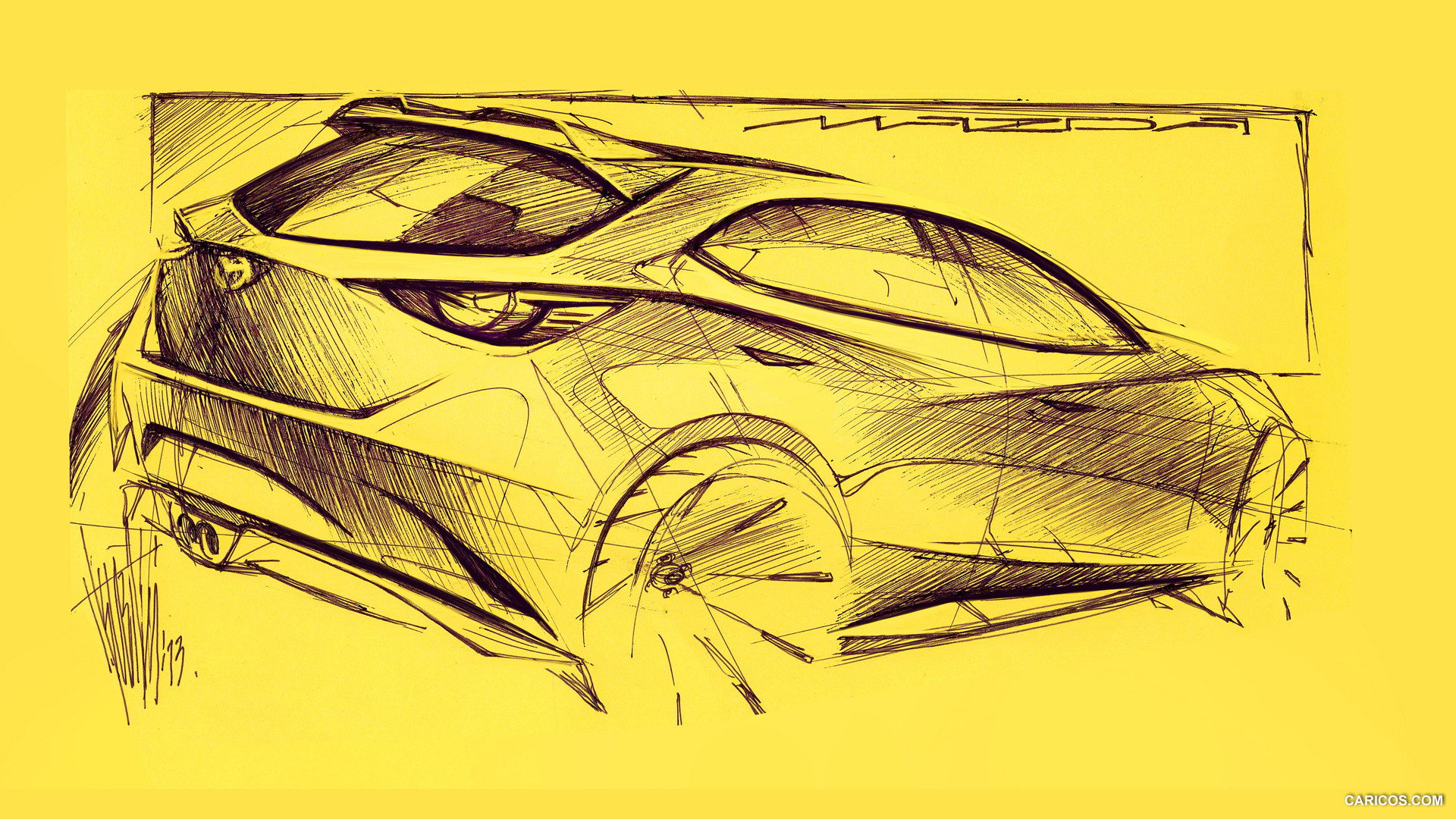 2014 Mazda Hazumi Concept  - Design Sketch, #67 of 70