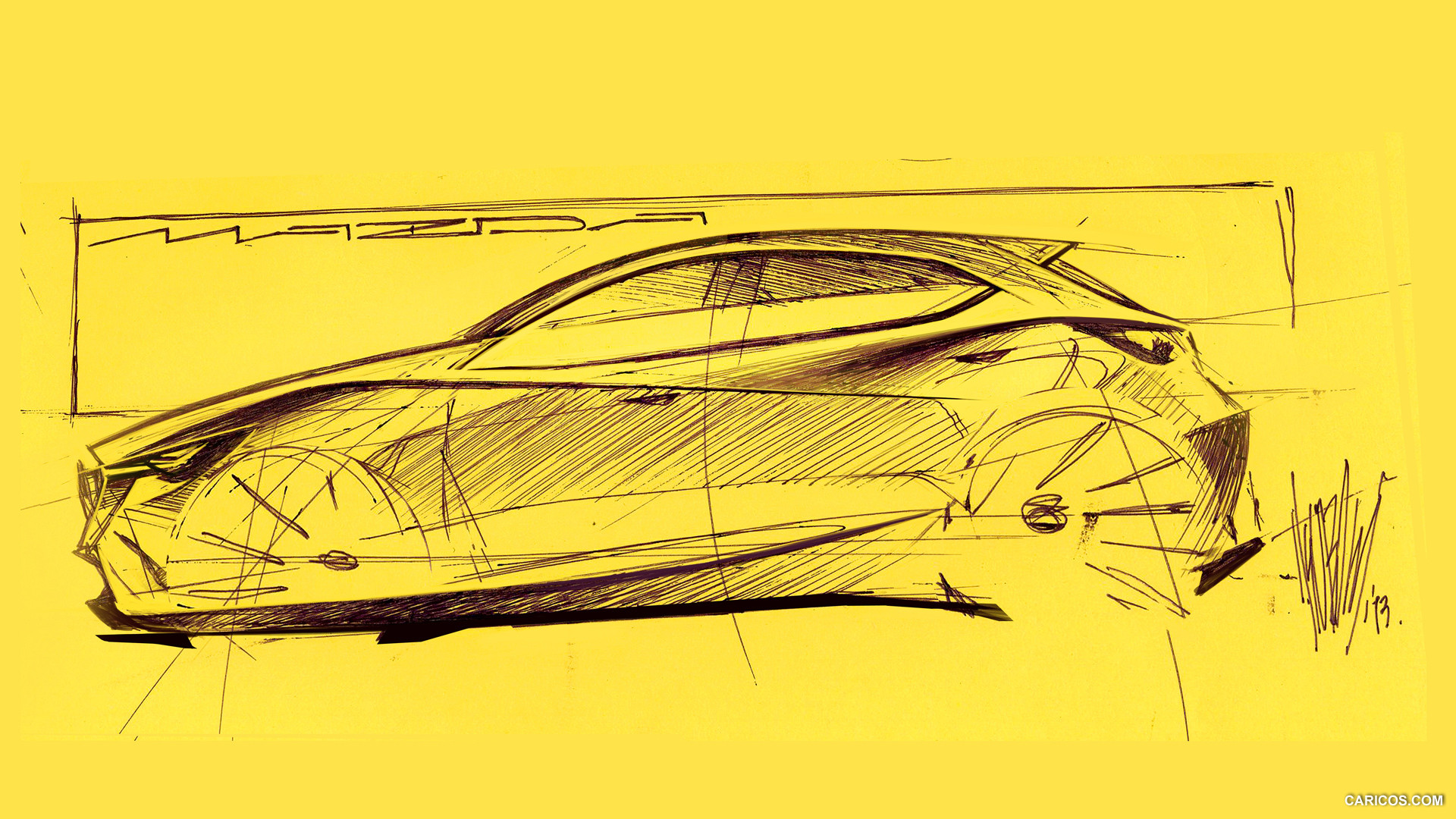 2014 Mazda Hazumi Concept  - Design Sketch, #68 of 70