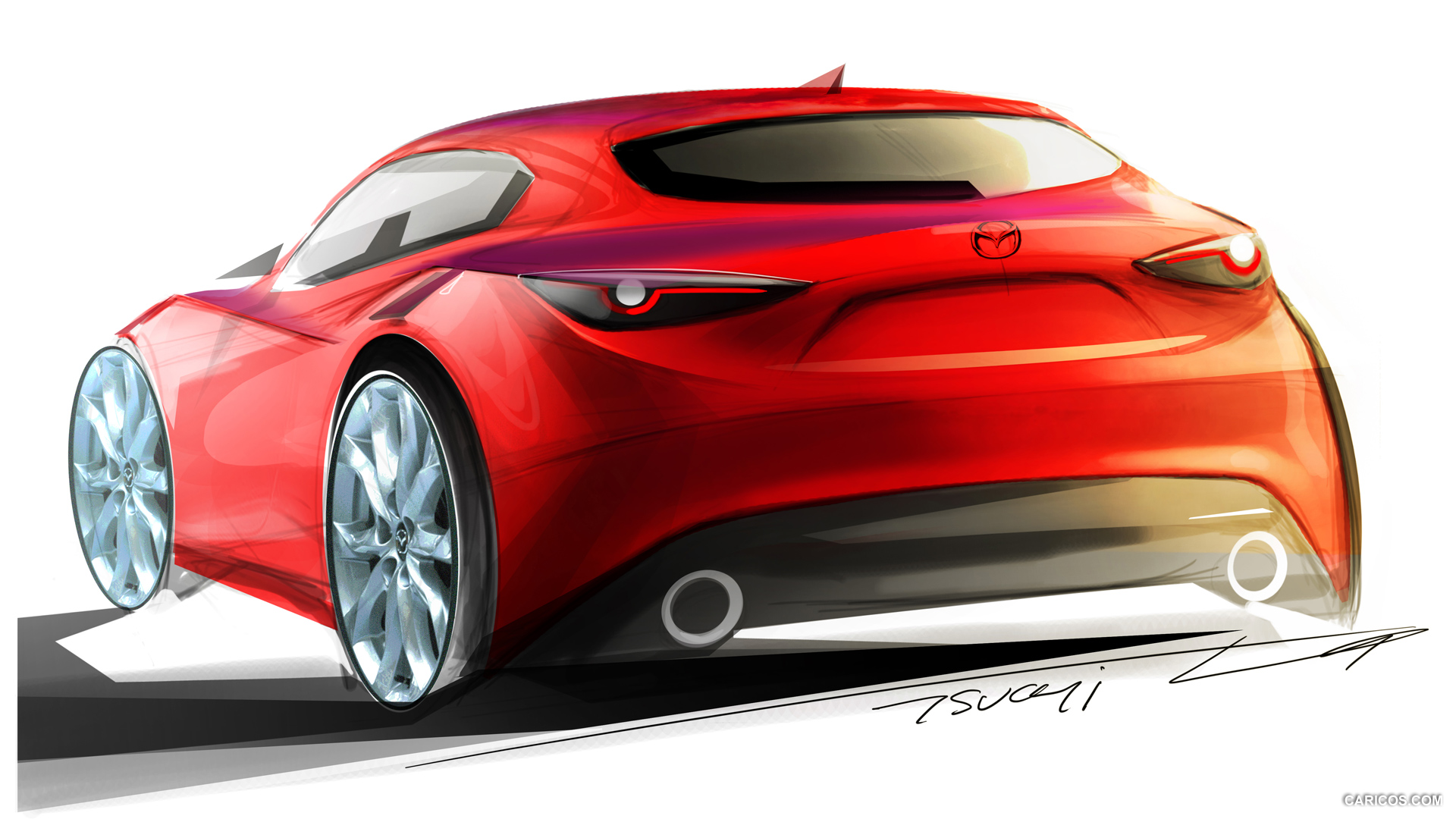 2014 Mazda3 Hatchback  - Design Sketch, #203 of 204