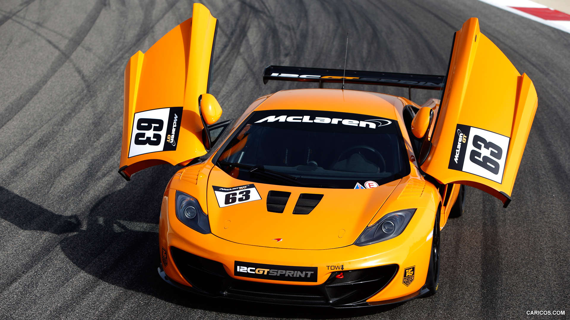 2014 McLaren 12C GT Sprint Doors Up - Front, #6 of 9