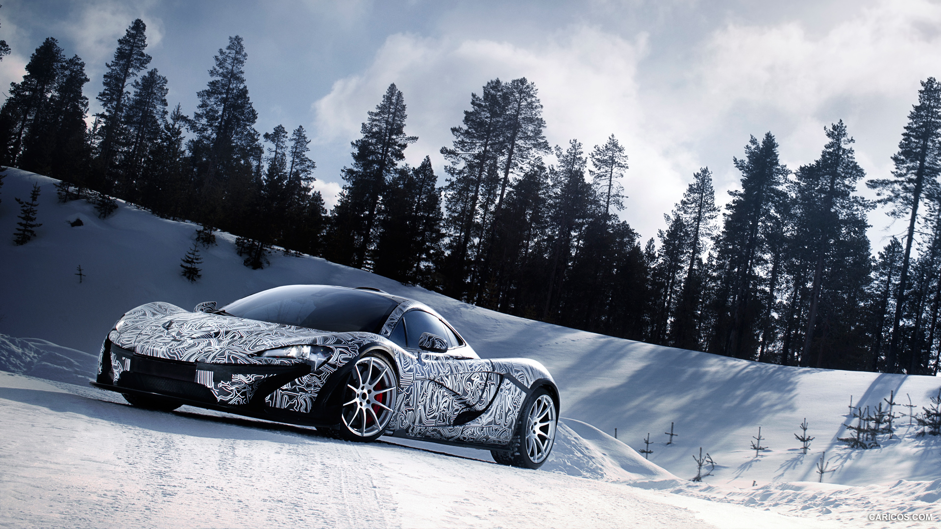 2014 McLaren P1 - In Snow - Front, #79 of 126