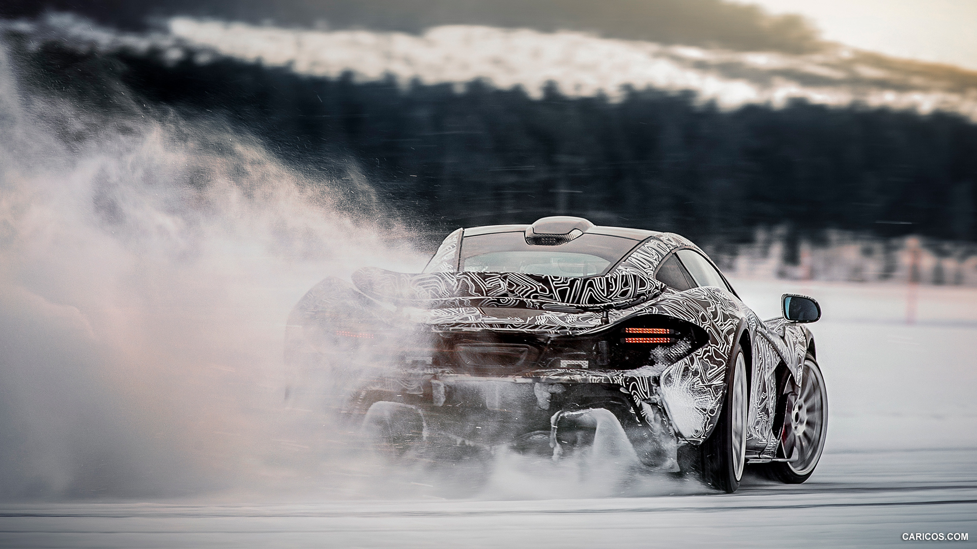 2014 McLaren P1 - In Snow - Rear, #78 of 126