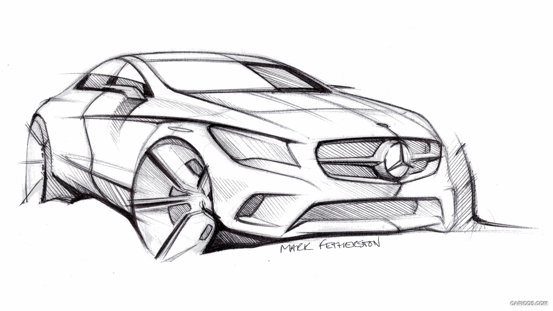 Sketch of a Mercedes Benz SLS AMG | drawingpat by golferpat on DeviantArt