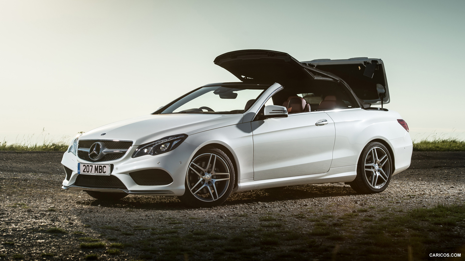 2014 Mercedes-Benz E-Class Cabriolet (UK-Version) - Top In Action - Side, #10 of 15