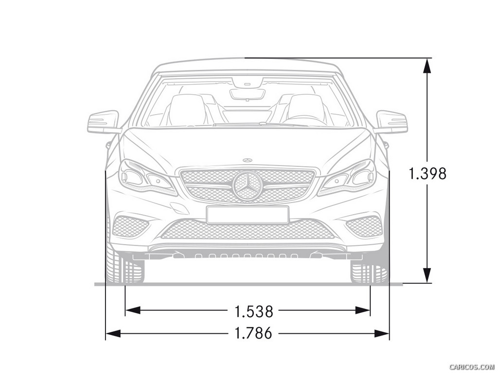 2014 Mercedes-Benz E-Class Cabriolet  - Dimensions