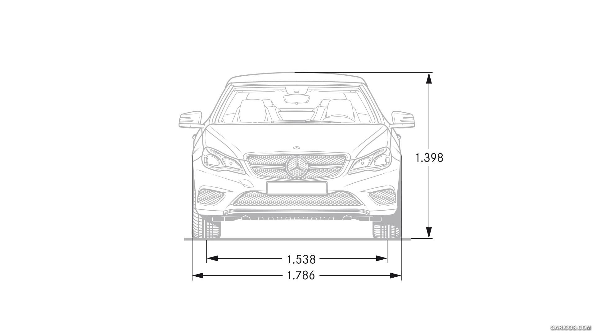 2014 Mercedes-Benz E-Class Cabriolet  - Dimensions, #48 of 82