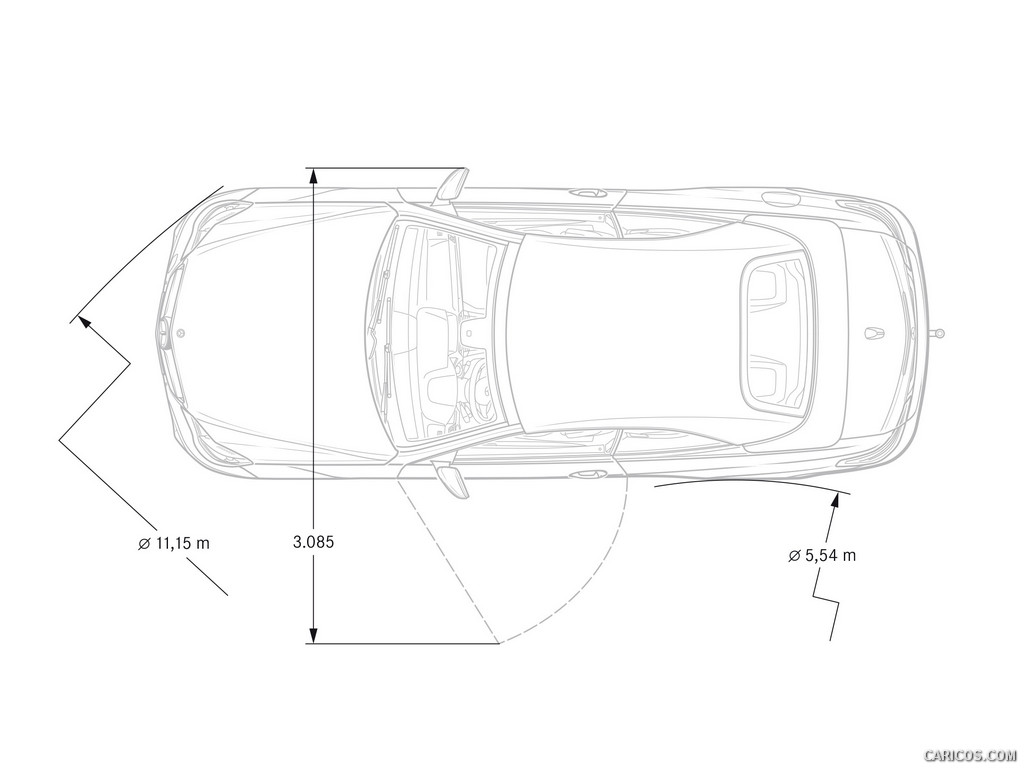 2014 Mercedes-Benz E-Class Cabriolet  - Technical Drawing