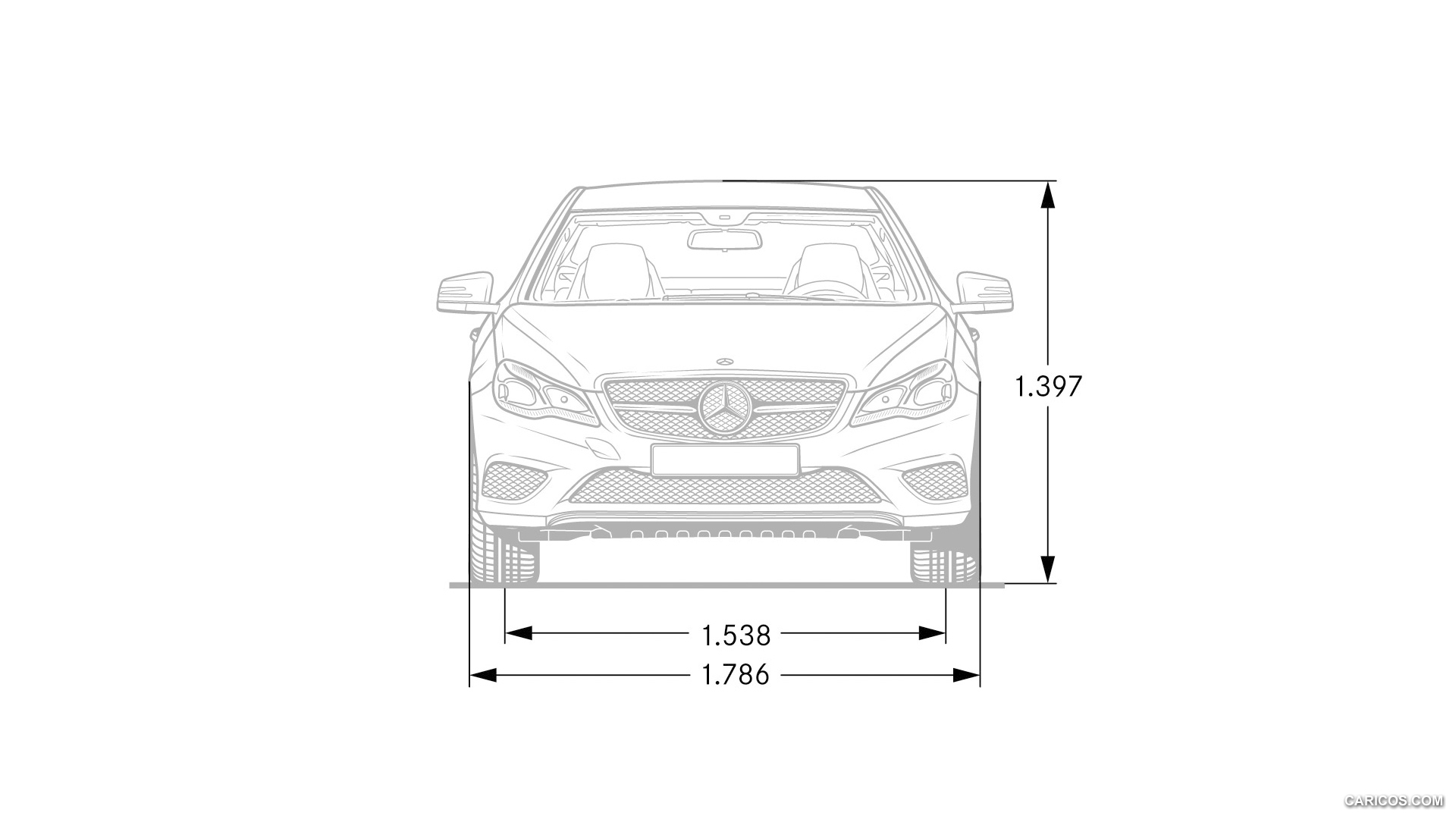 2014 Mercedes-Benz E-Class Coupe  - Dimensions, #63 of 78
