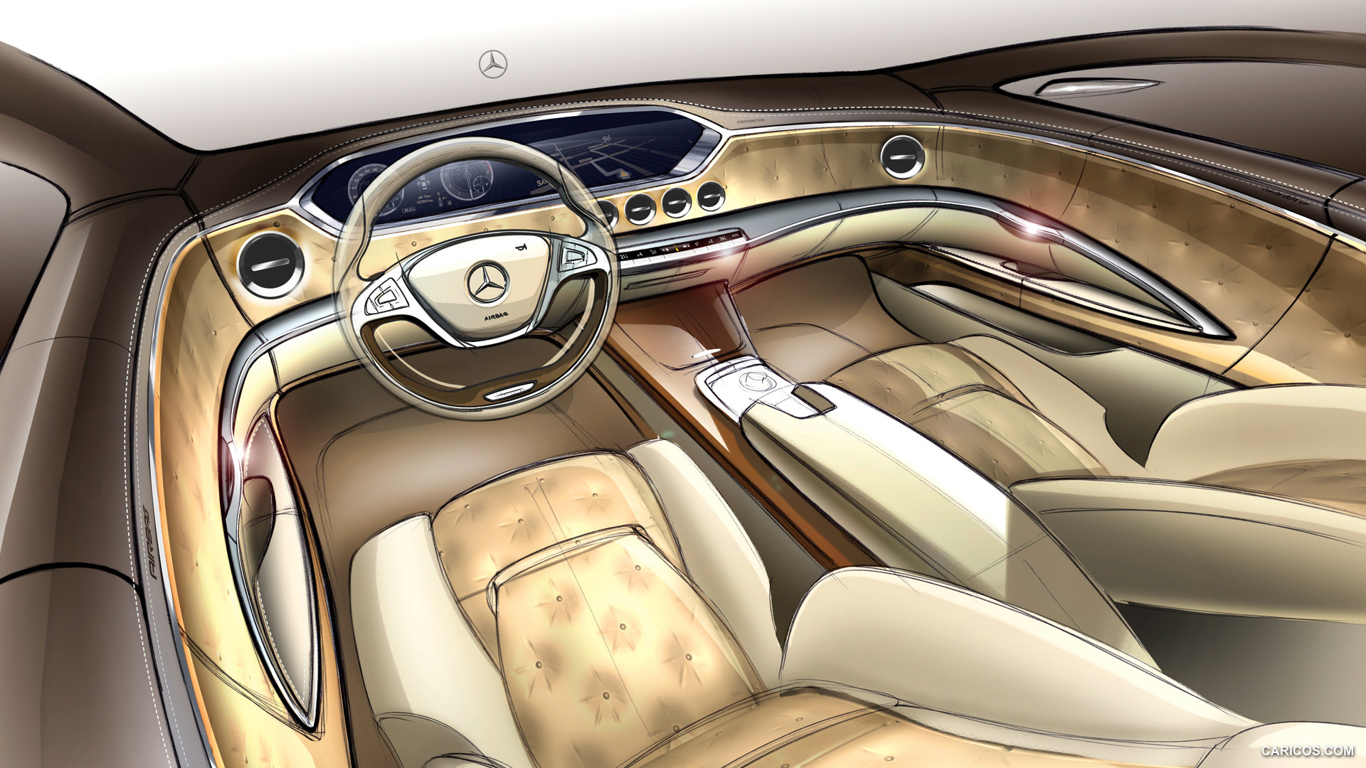 2014 Mercedes-Benz S-Class Interior - Design Sketch, #89 of 138