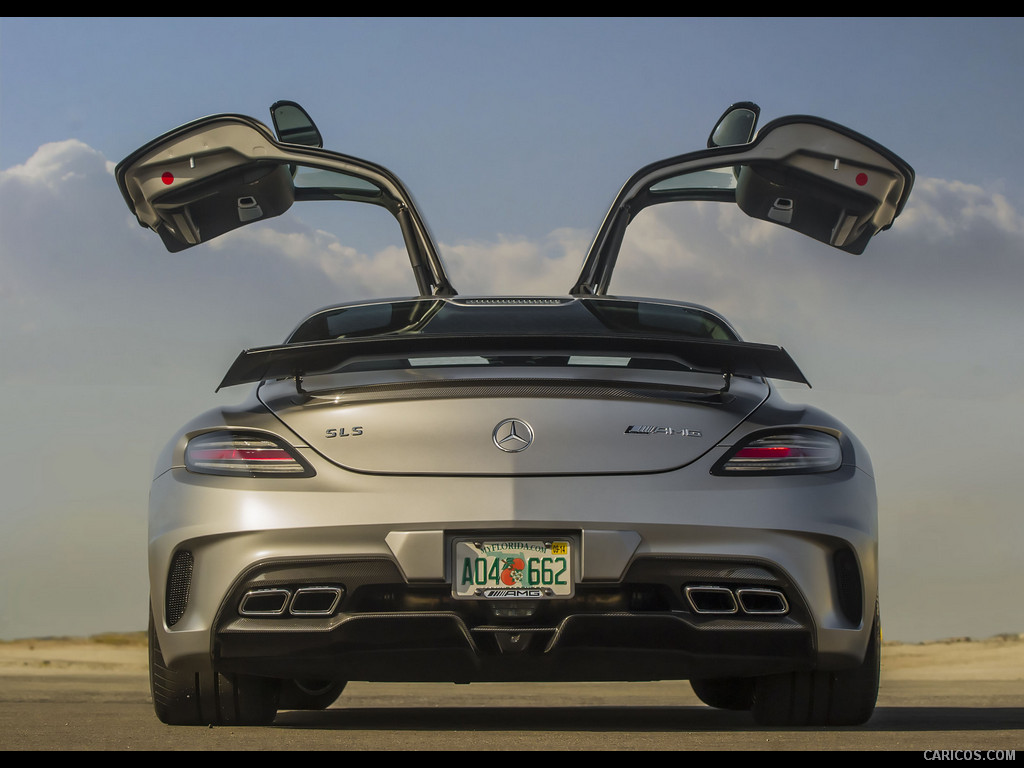 2014 Mercedes-Benz SLS AMG Coupe Black Series (US Version) - Doors Open - Rear