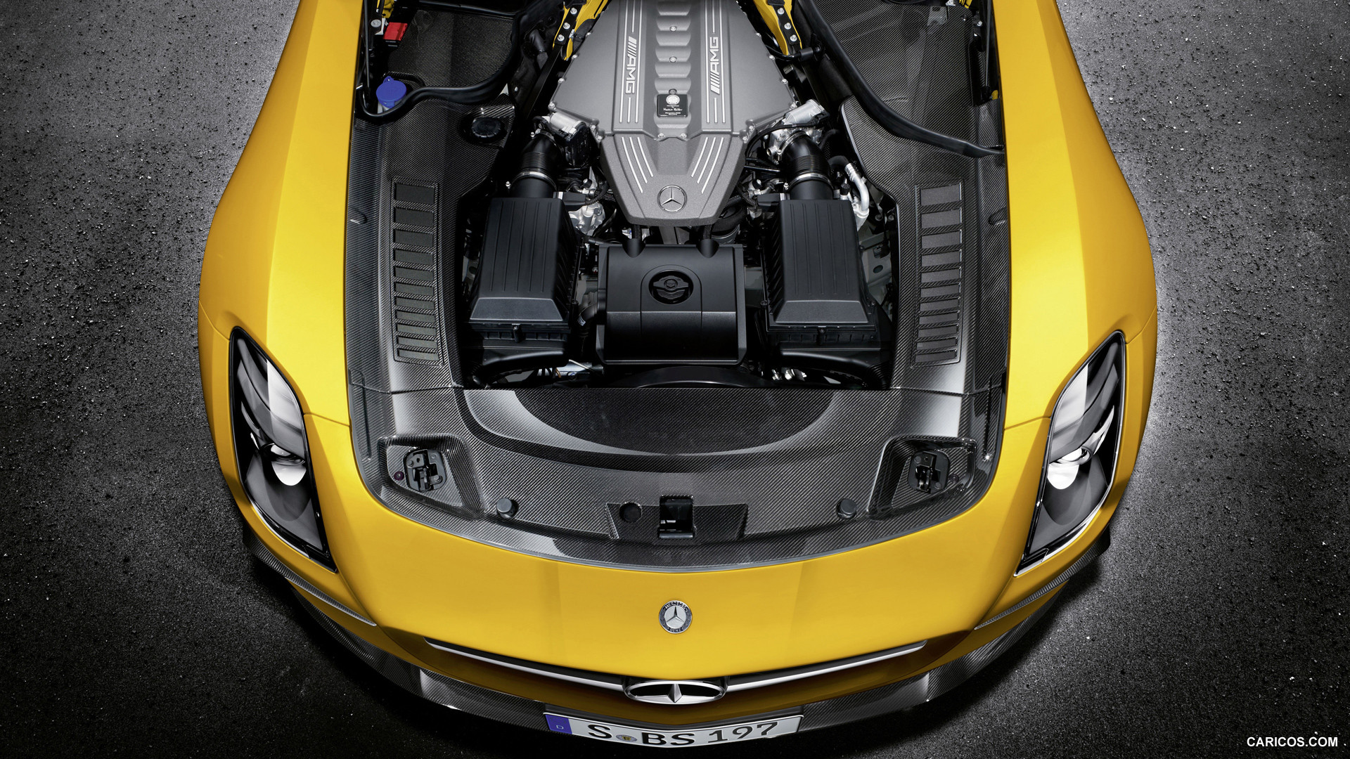 2014 Mercedes-Benz SLS AMG Coupe Black Series Solarbeam - Engine, #18 of 40