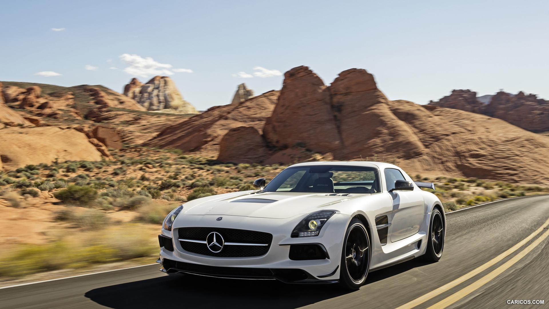 2014 Mercedes-Benz SLS AMG Coupe Black Series White - Front, #3 of 40